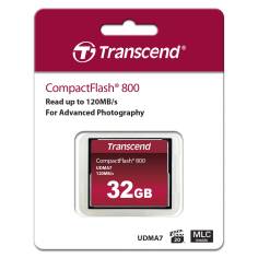 Transcend Compact Flash     32GB 800x 2