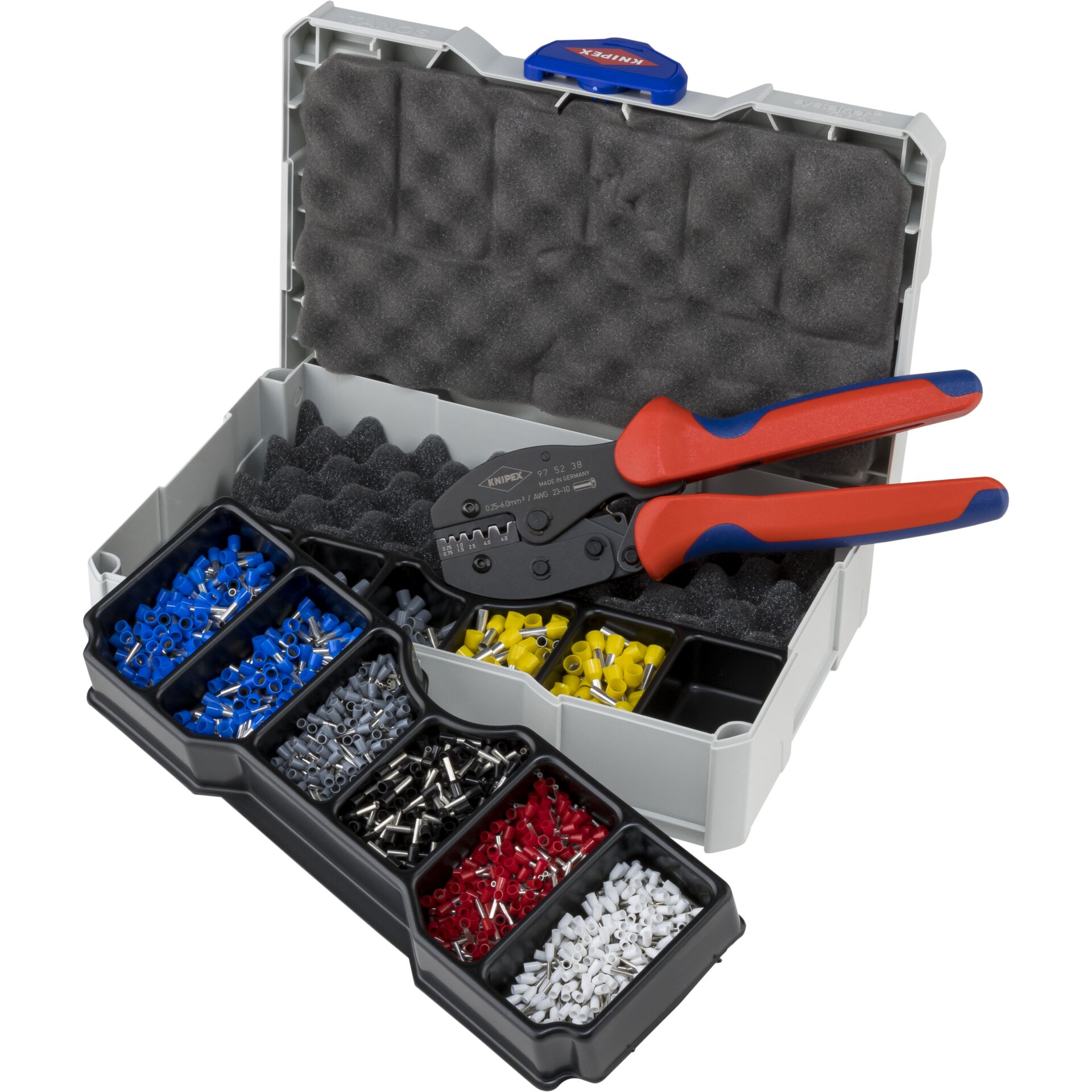 Knipex assortimento di capicorda con pinza capicorda