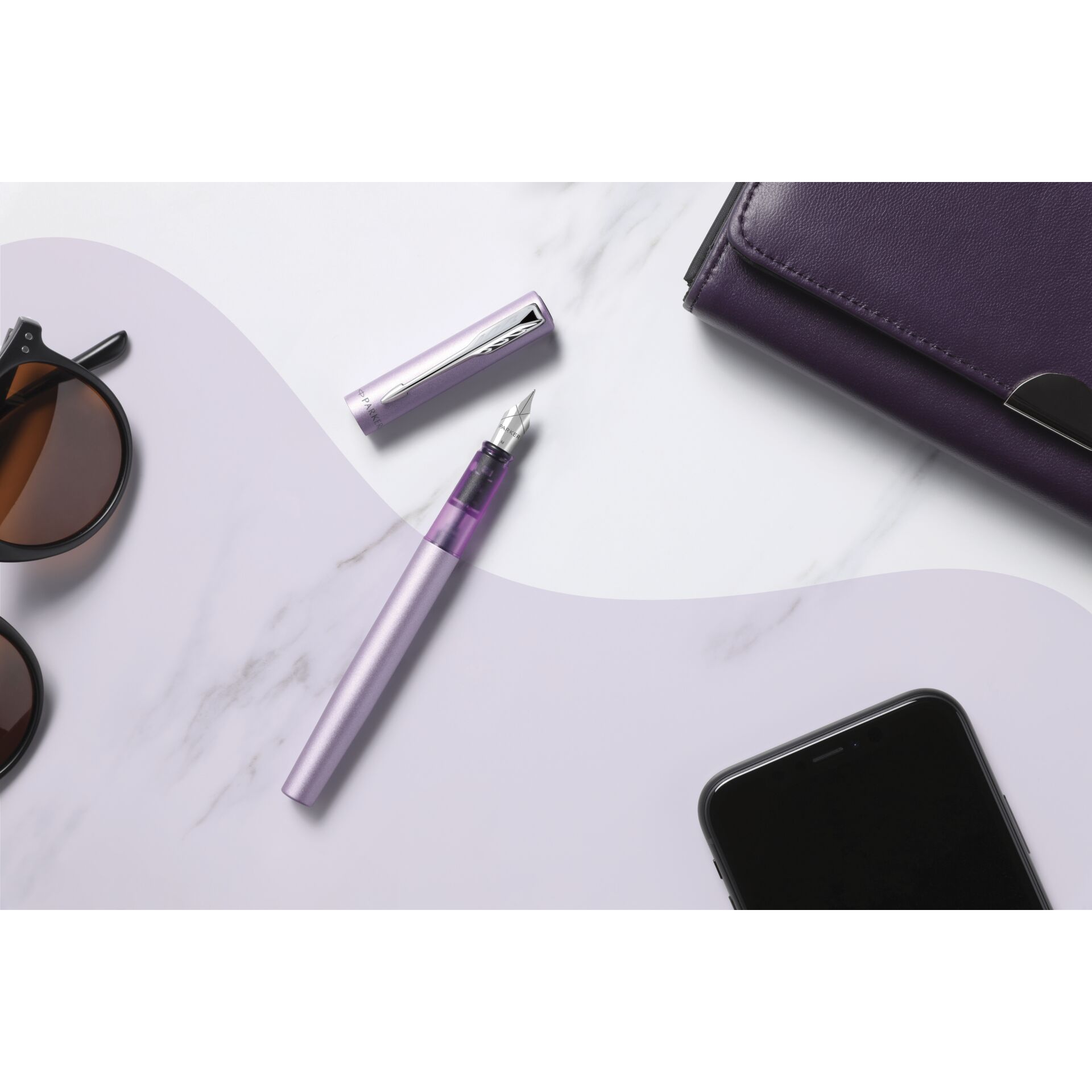 Parker Vector XL Metallic Lilac C.C. Roller Ball F