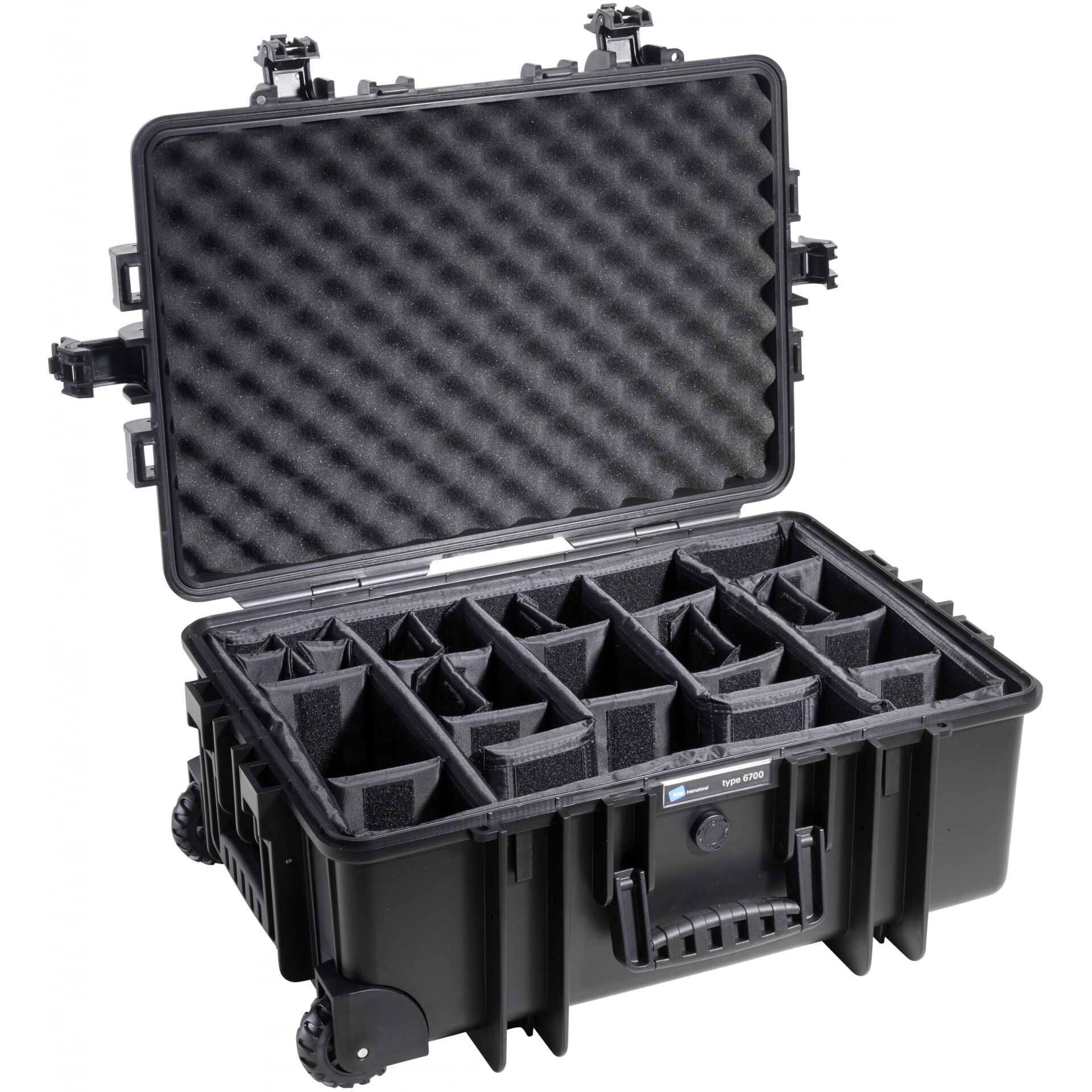 B&W Outdoor Case 6700 incl. divider system black