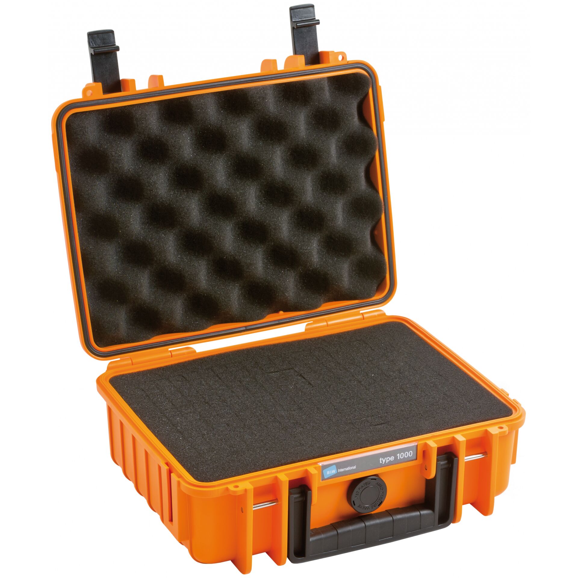 B&W Outdoor Case 1000 with pre-cut foam (SI) orange