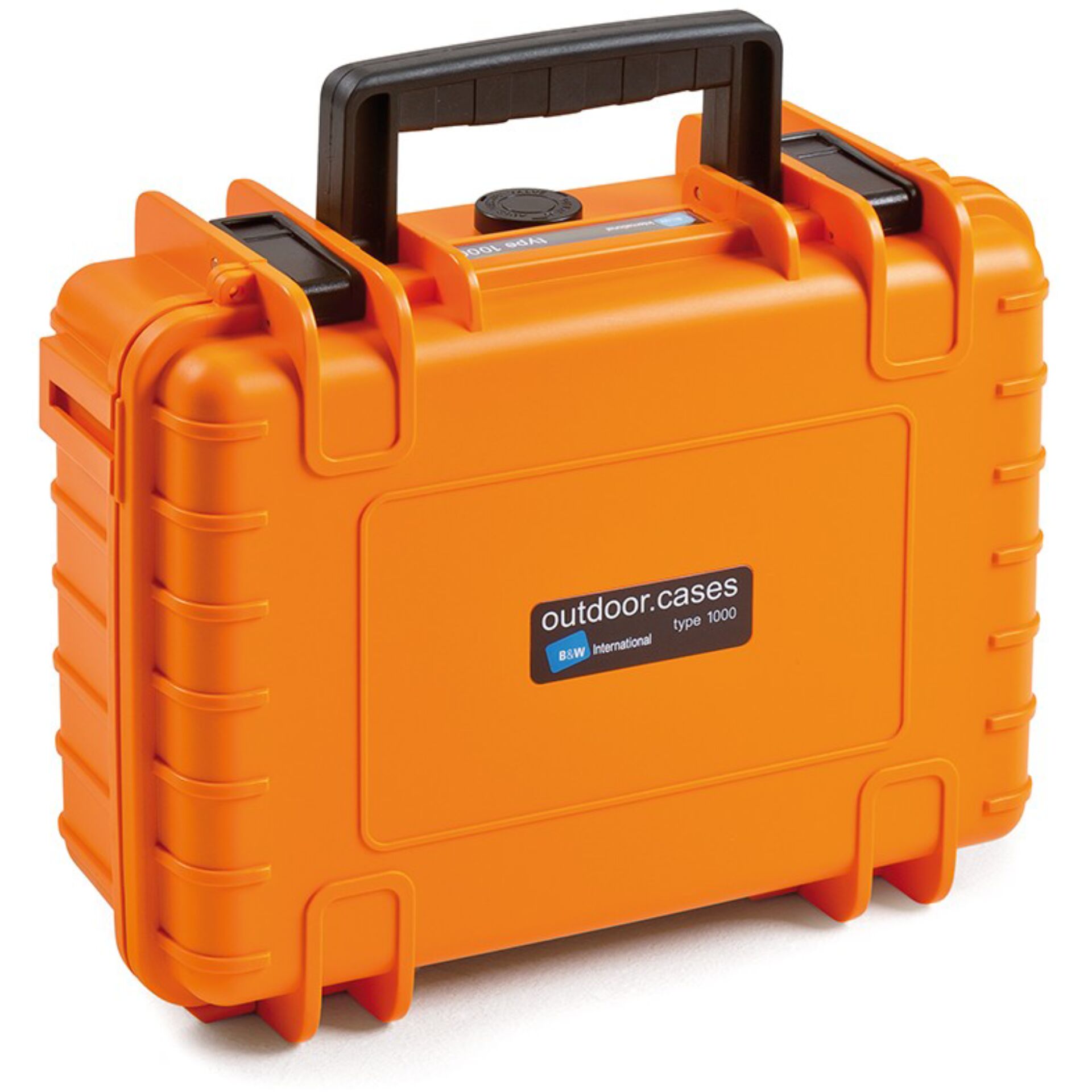B&W Outdoor Case 1000 with pre-cut foam (SI) orange