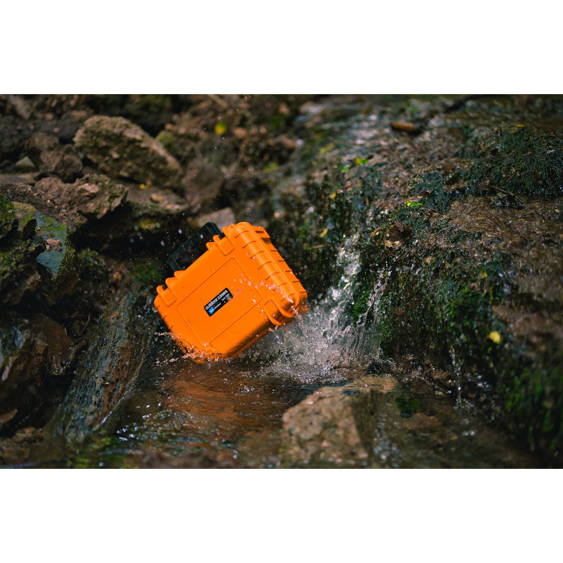 B&W Outdoor Case 1000 with pre-cut foam (SI) orange