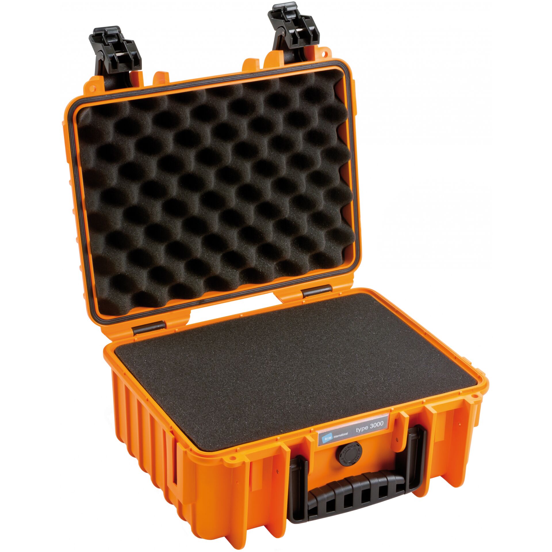 B&W Outdoor Case 3000 with pre-cut foam (SI) orange