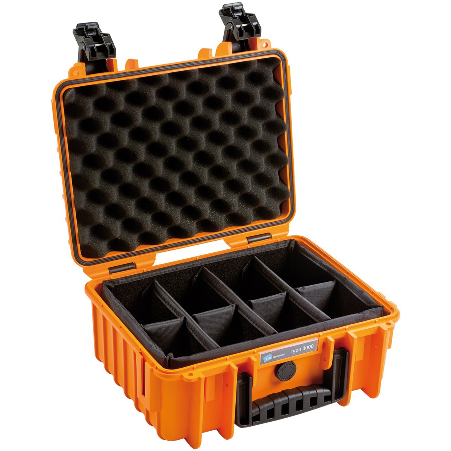 B&W Outdoor Case 3000 incl. divider system orange