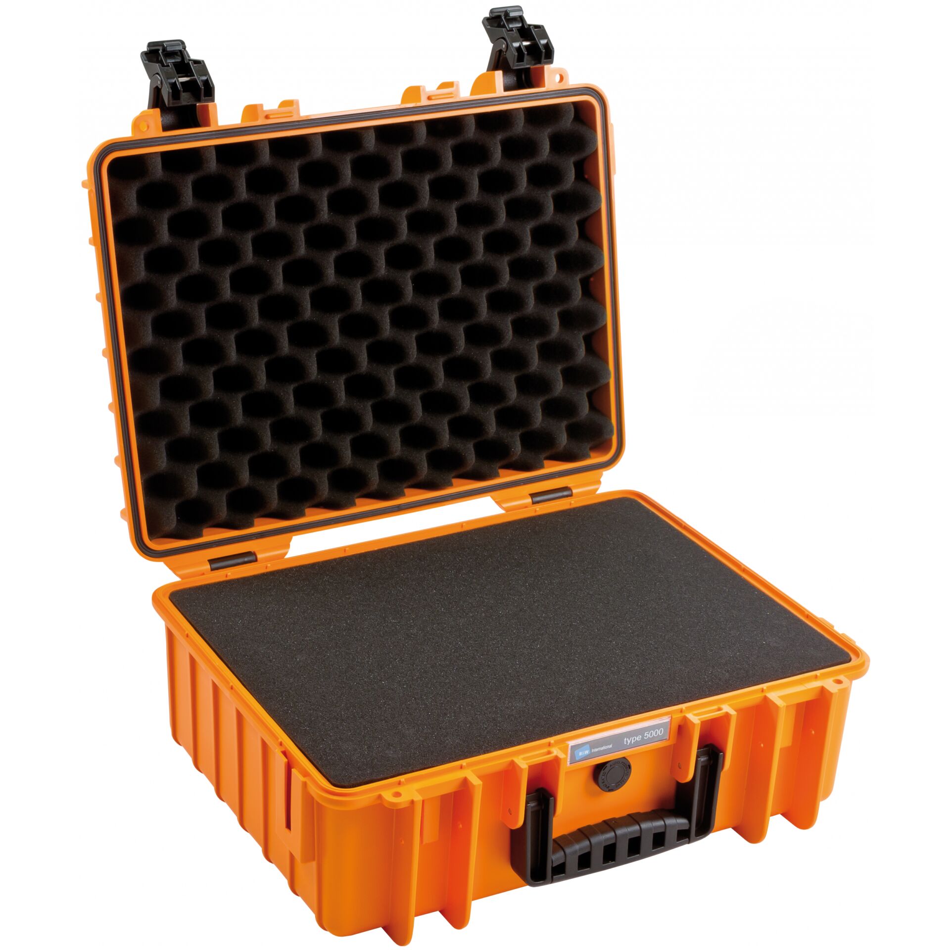 B&W Outdoor Case 5000 with pre-cut foam (SI) orange