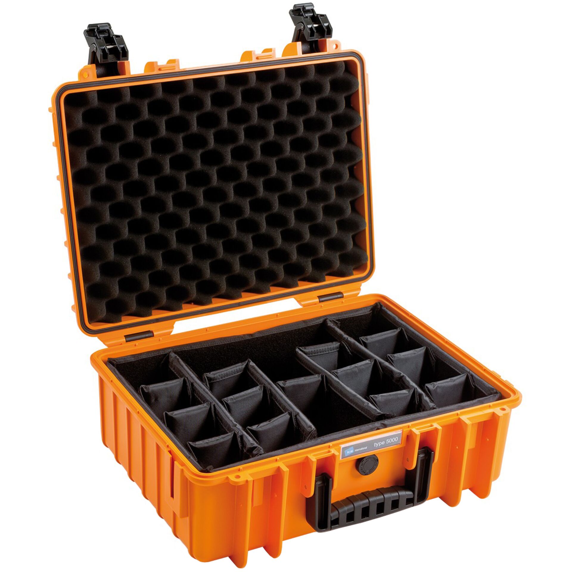 B&W Outdoor Case 5000 incl. divider system orange