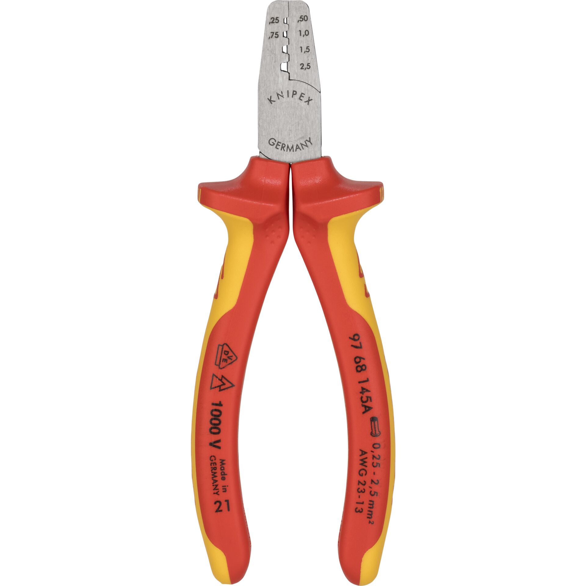 Knipex pinza per serrare terminali a bussola