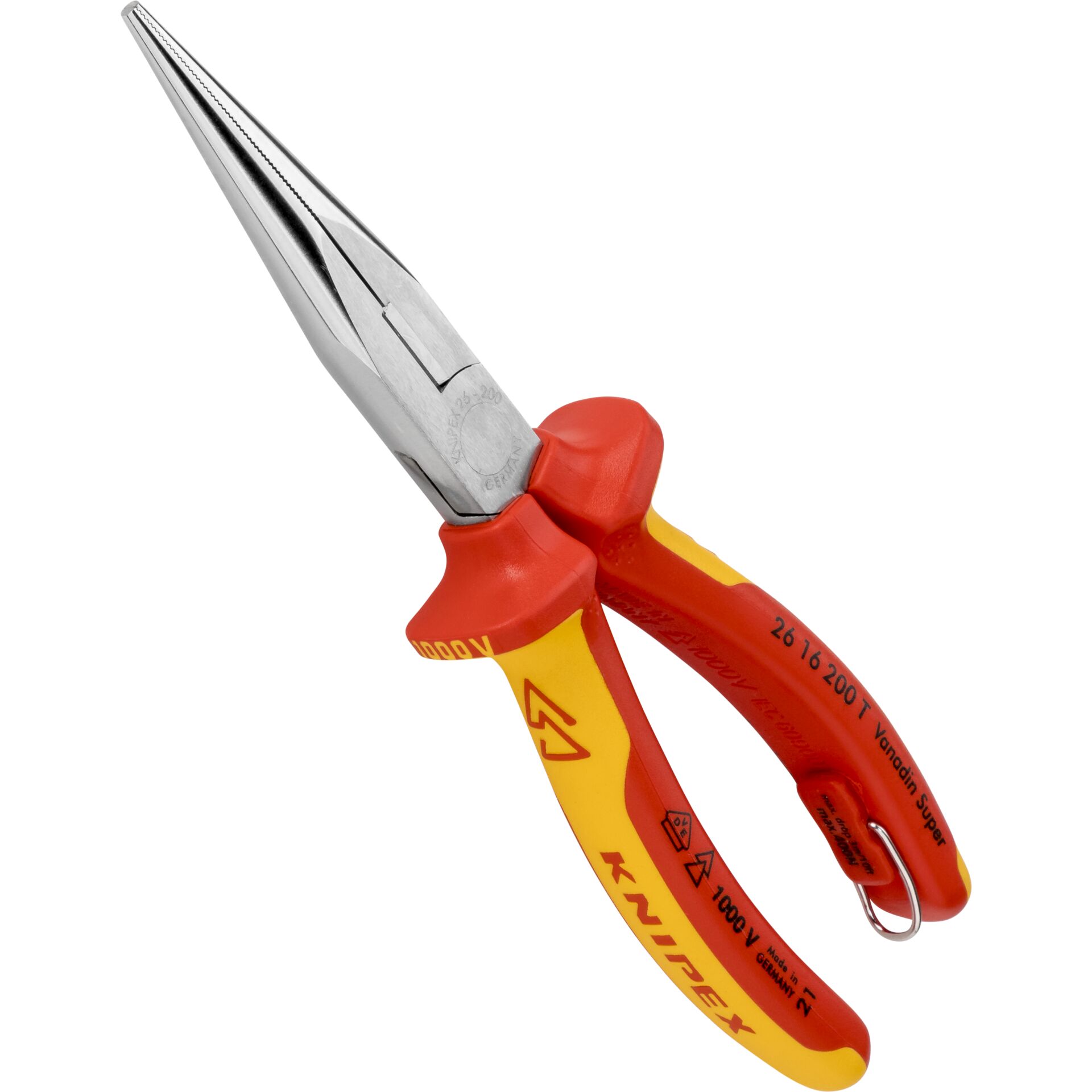 KNIPEX pinza per mecc. becchi mezzotondi con tronchese