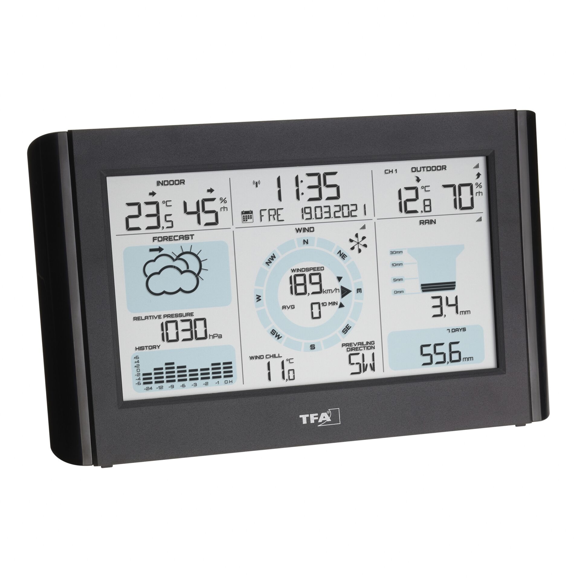 TFA 35.1161.01 WEATHER PRO Stazione meteorologica radio