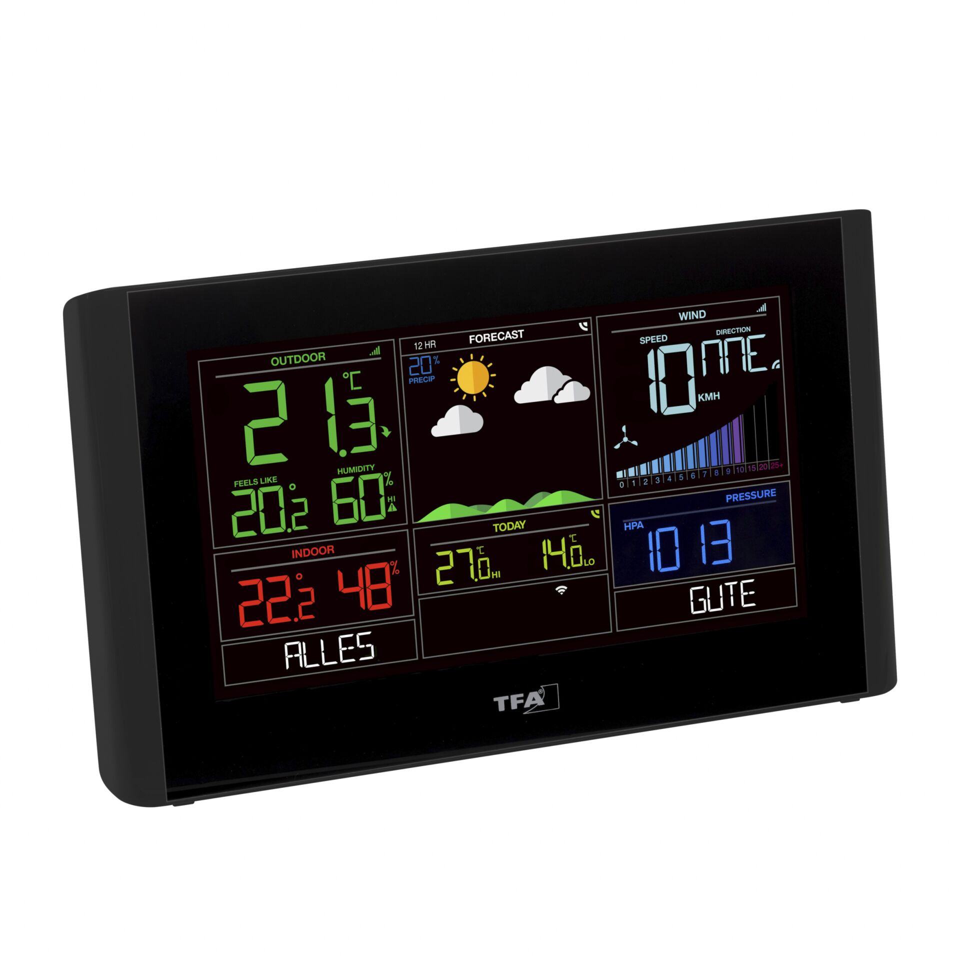 TFA 35.8001.01 VIEW BREEZE WLAN Radio Weather Station