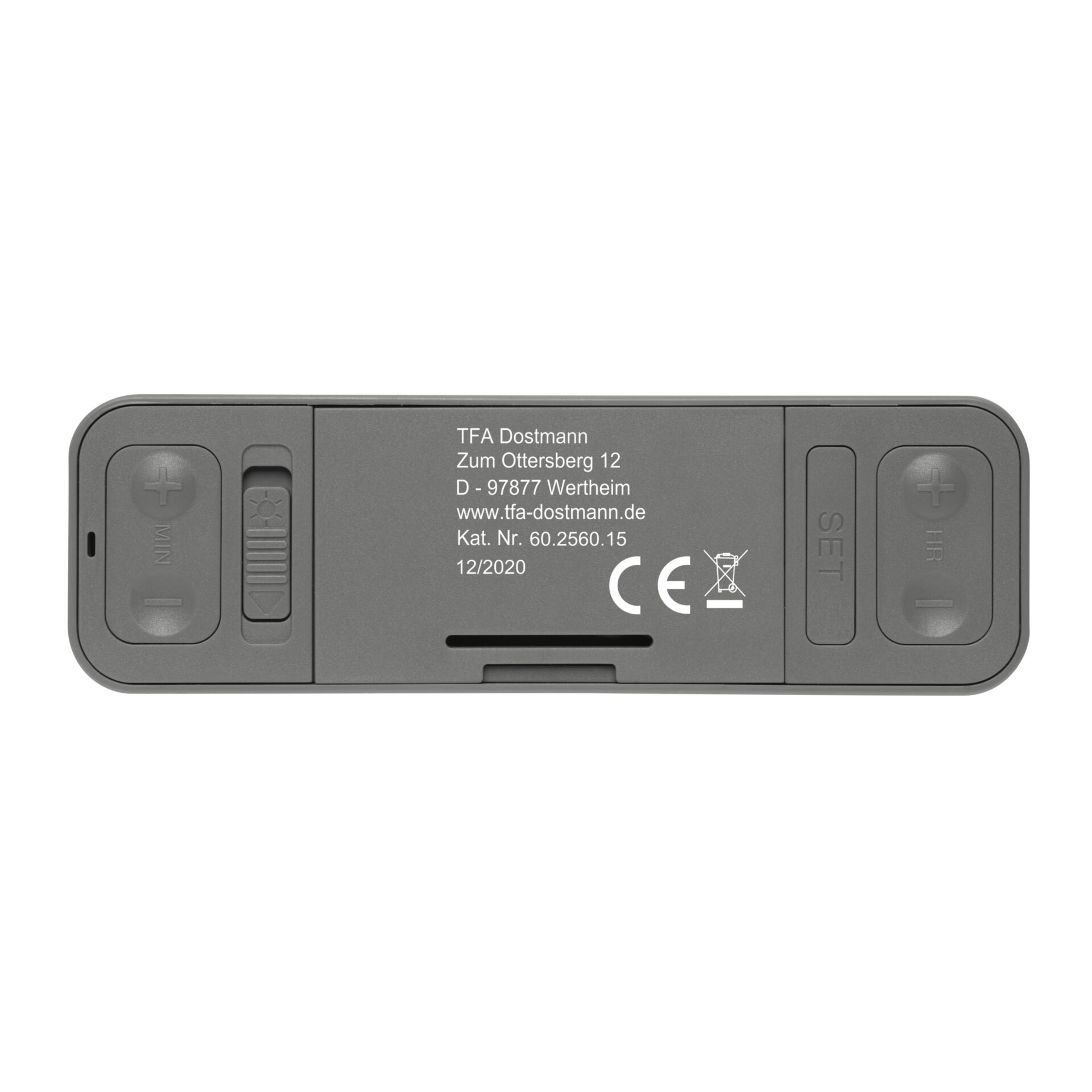 TFA 60.2560.15 TWIST grigio Sveglia radiocontrollata