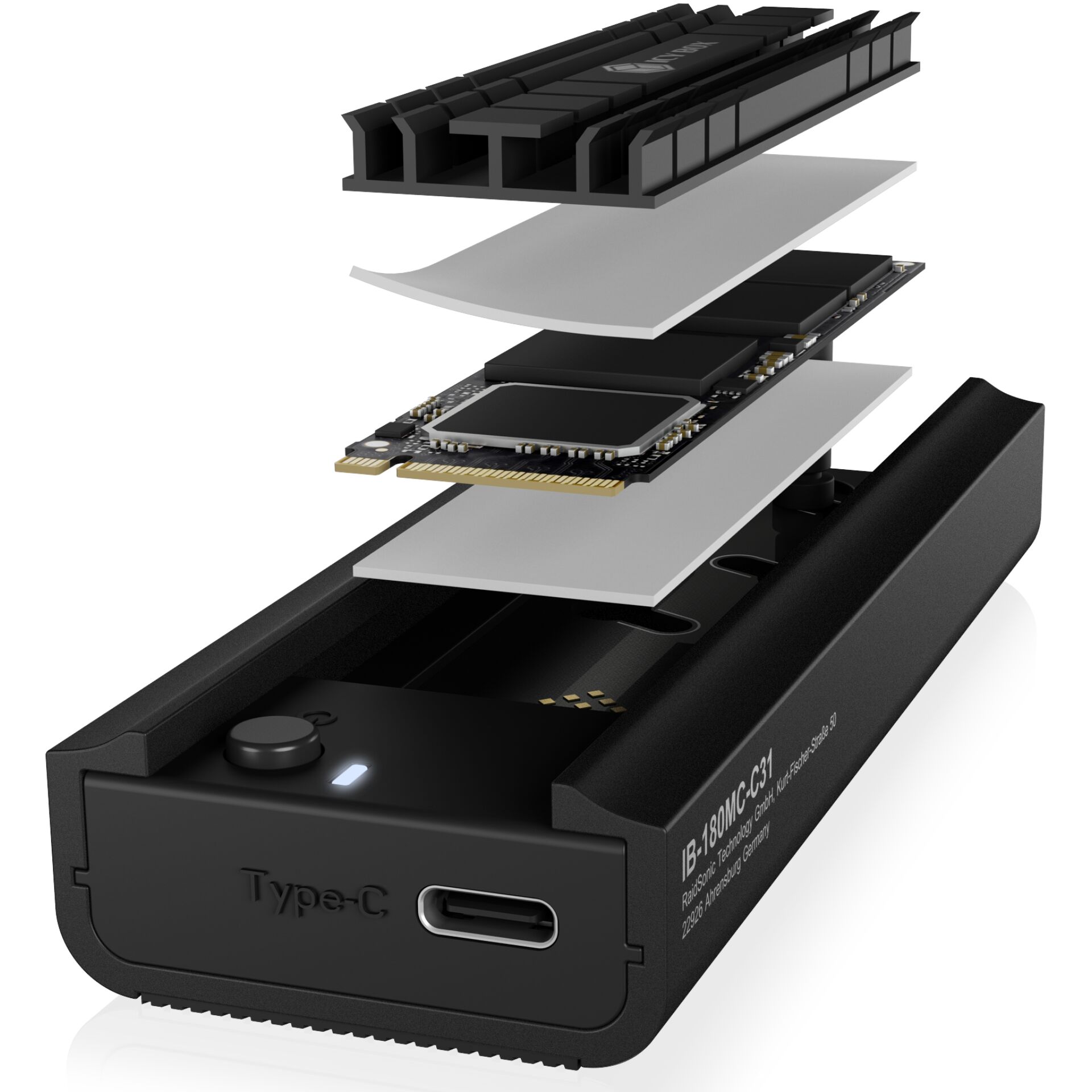 RaidSonic IB-180MC-C31 DockingStation M.2 NVMe&SATA SSD