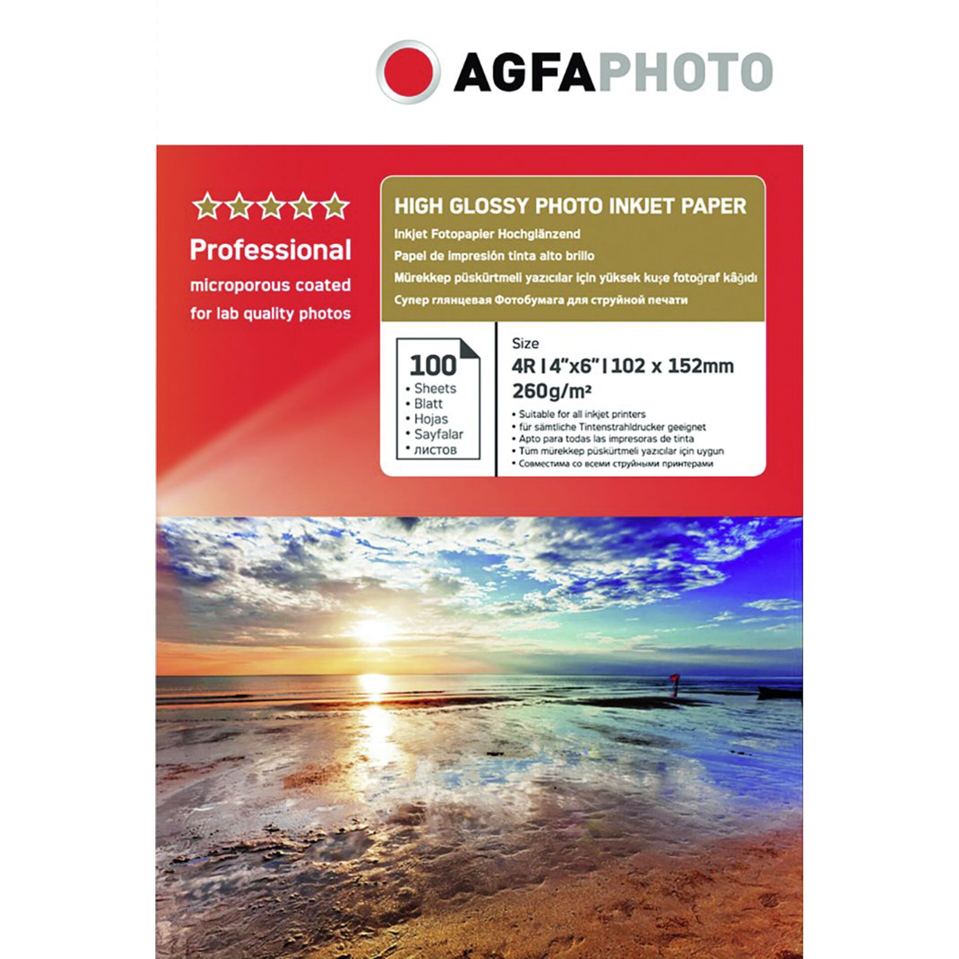 AgfaPhoto Professional Photo carta 260 g 10x15 cm 100 fogli