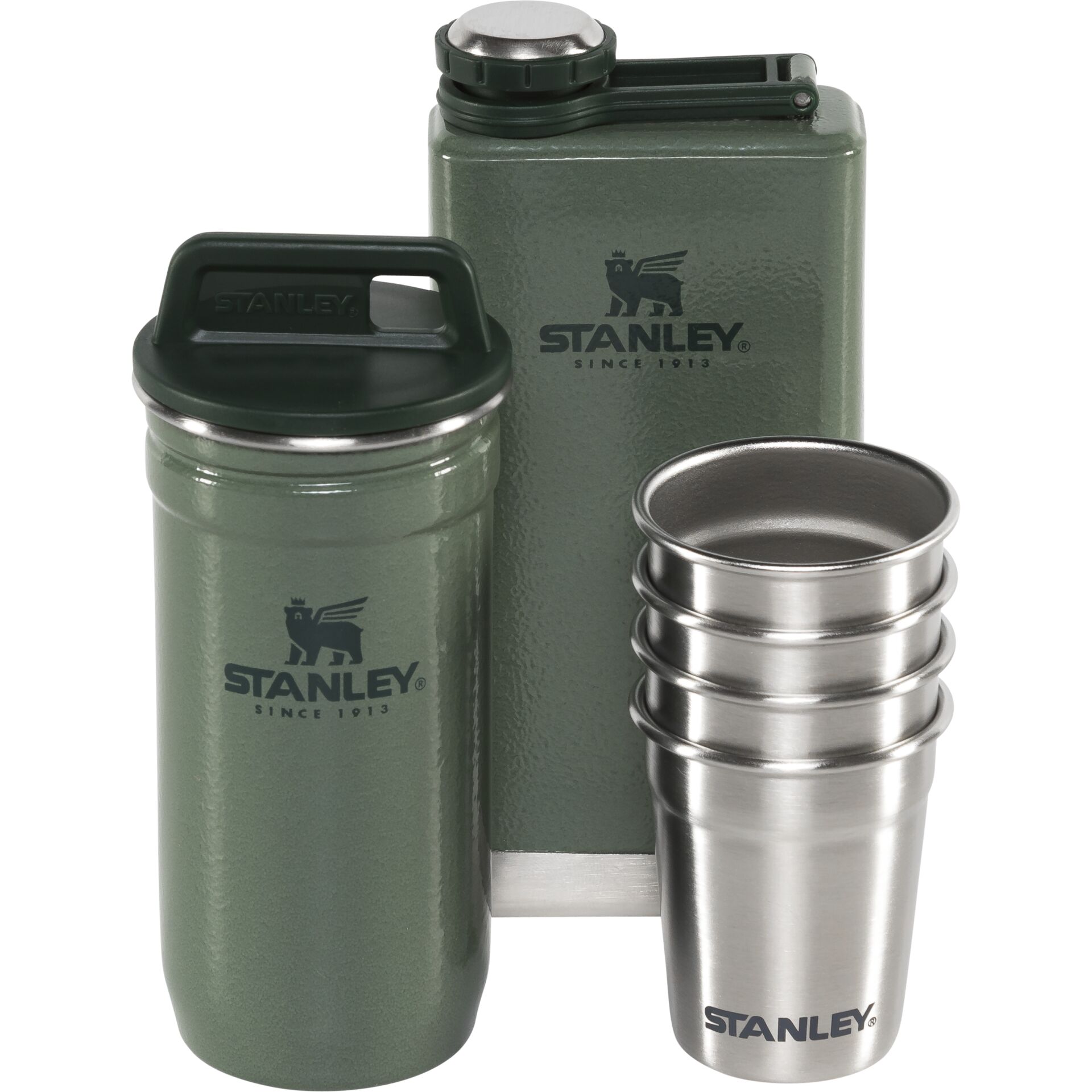 Stanley Pre-Party Shot Glass Set Hammertone green