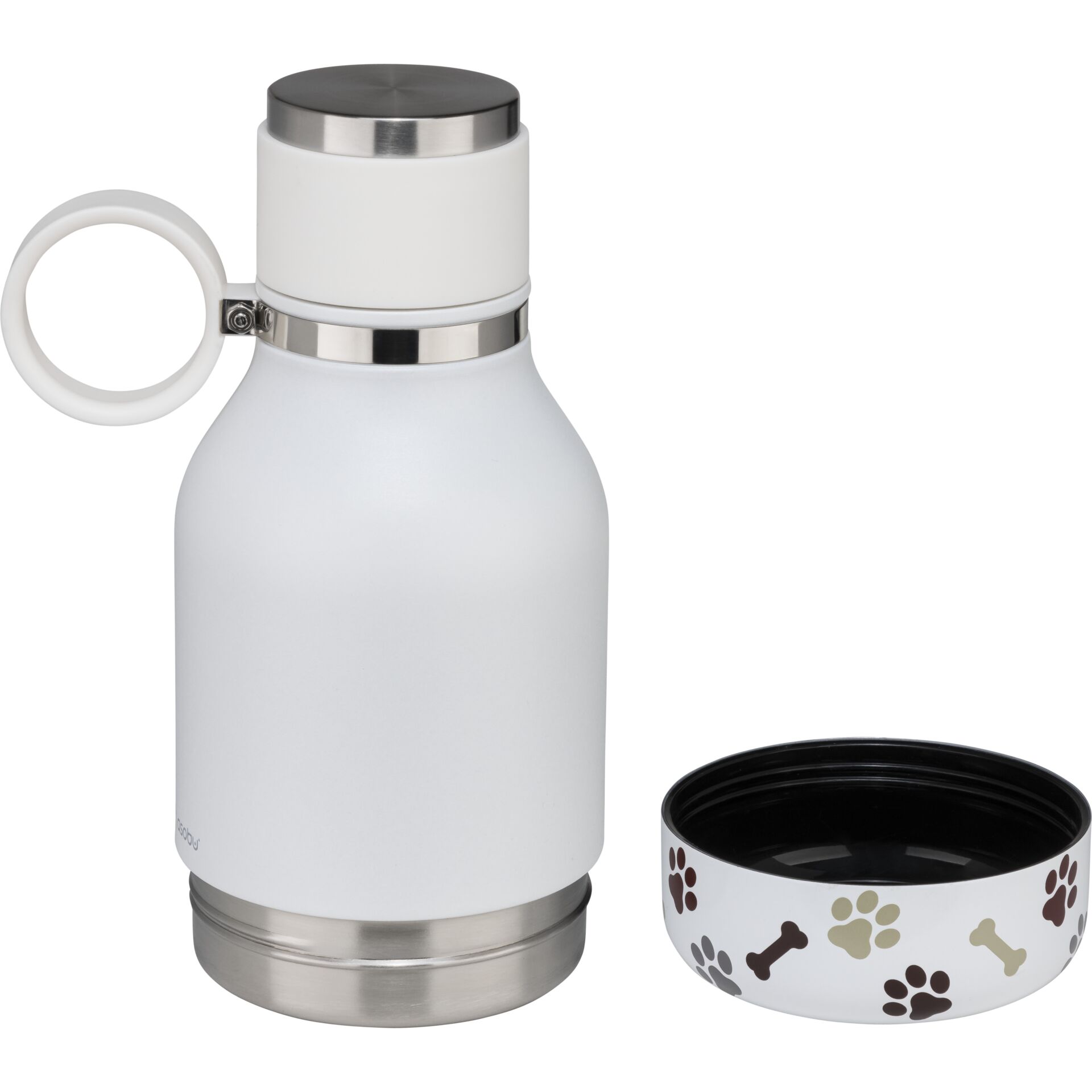 Asobu Dog Bowl bottiglia bianco, 0.975 L