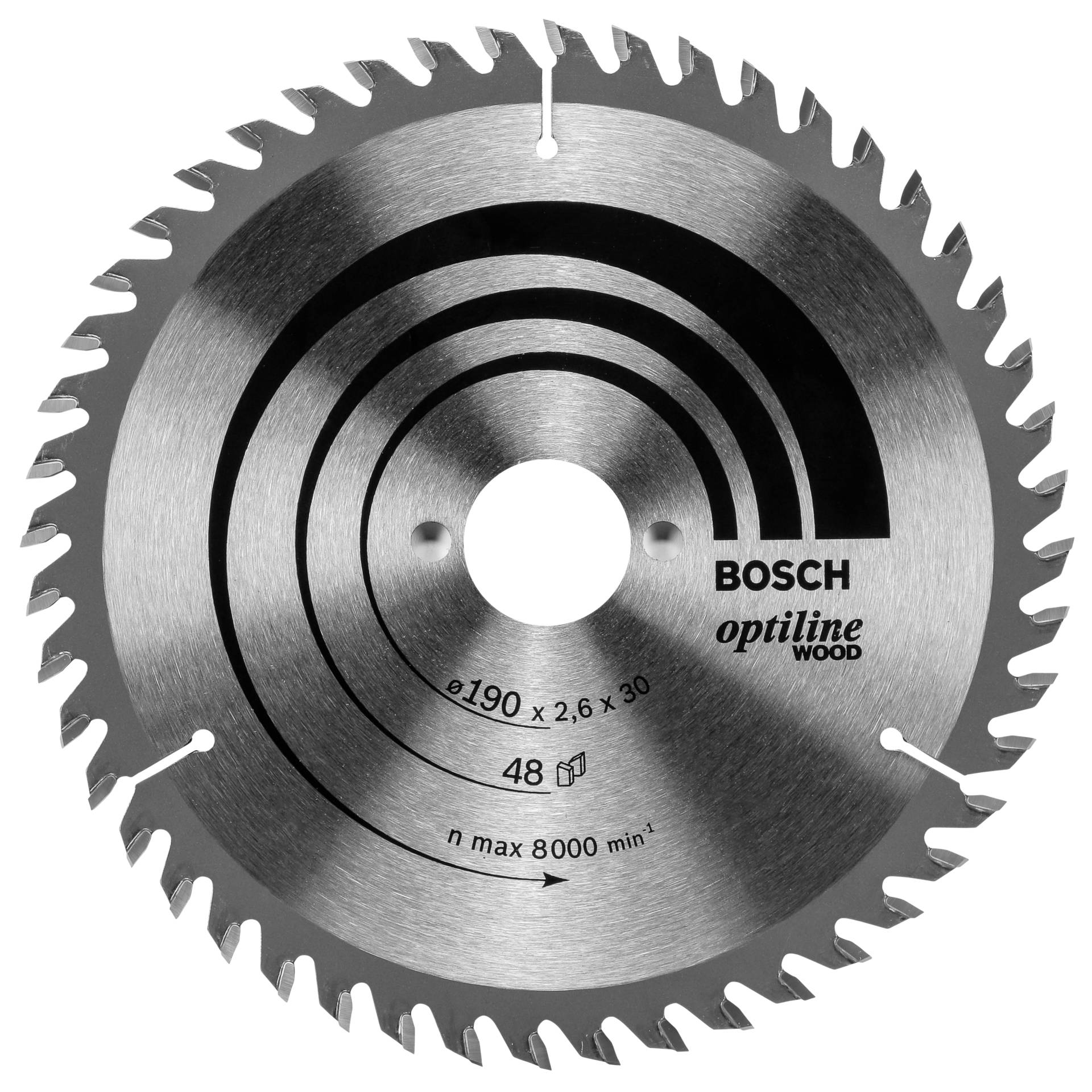 Bosch lama per sega circolare Optiline legno 190 x 30 48D