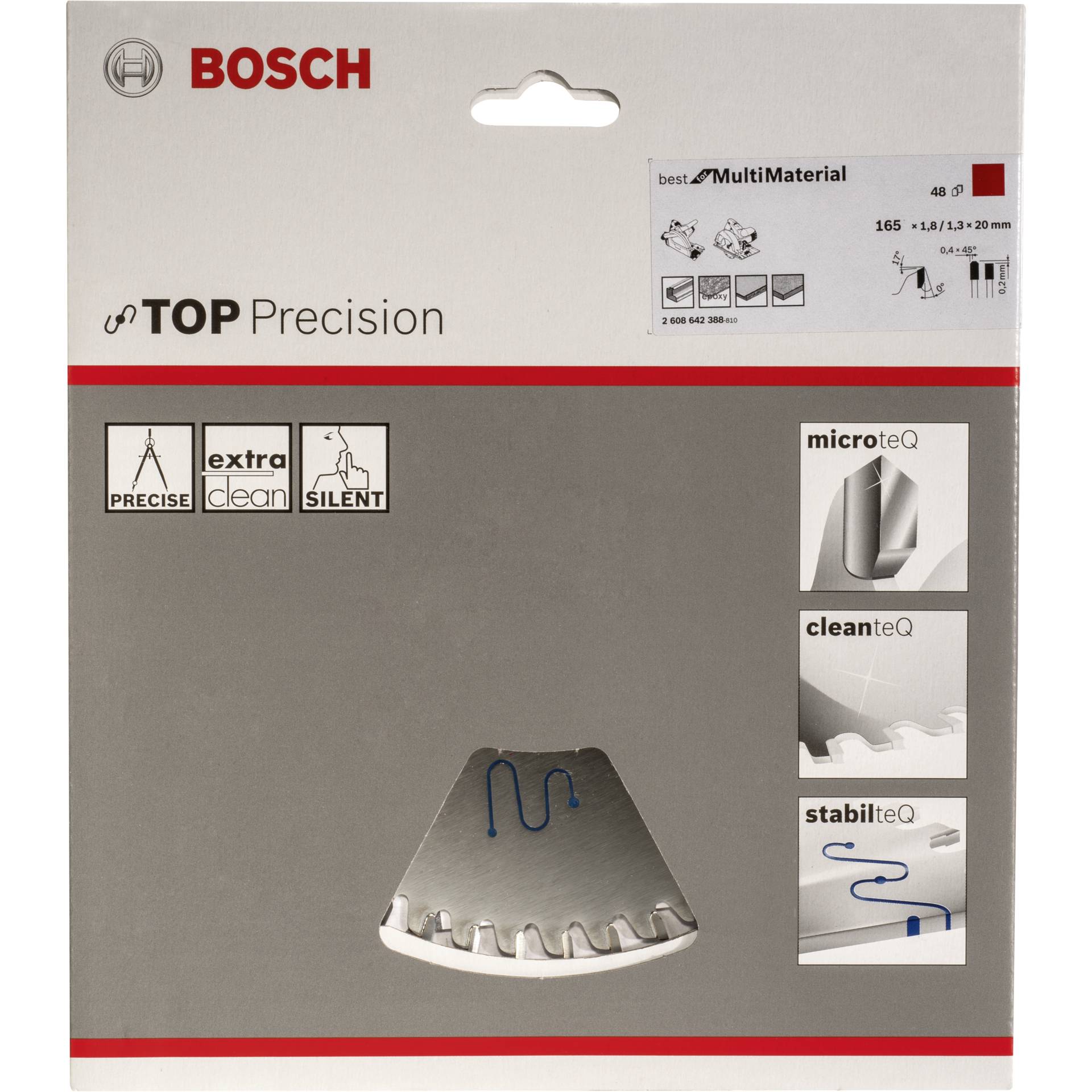 Bosch lama per sega circolare BS MU H 165x20-48