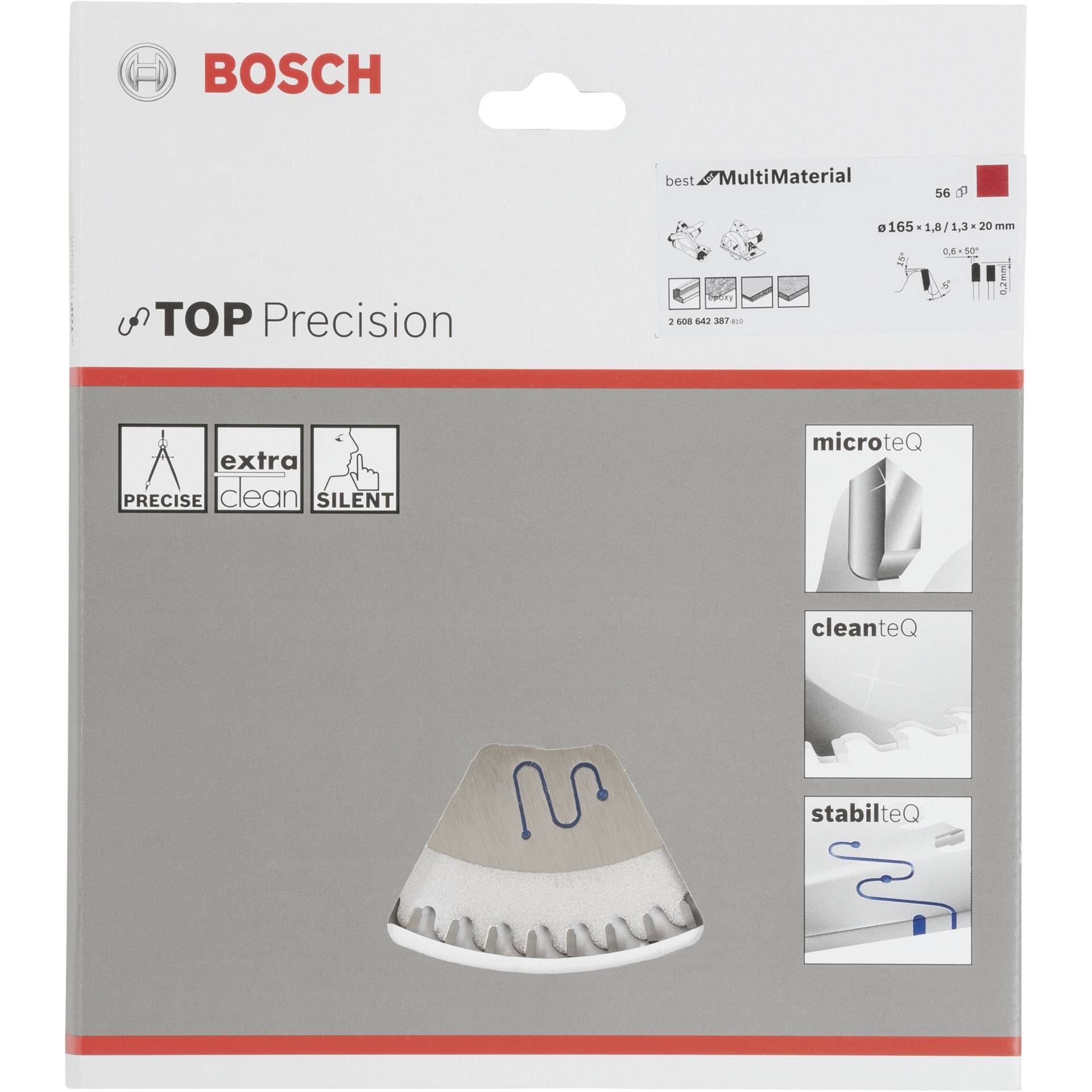 Bosch lama per sega circolare BS MU H 165x20-56