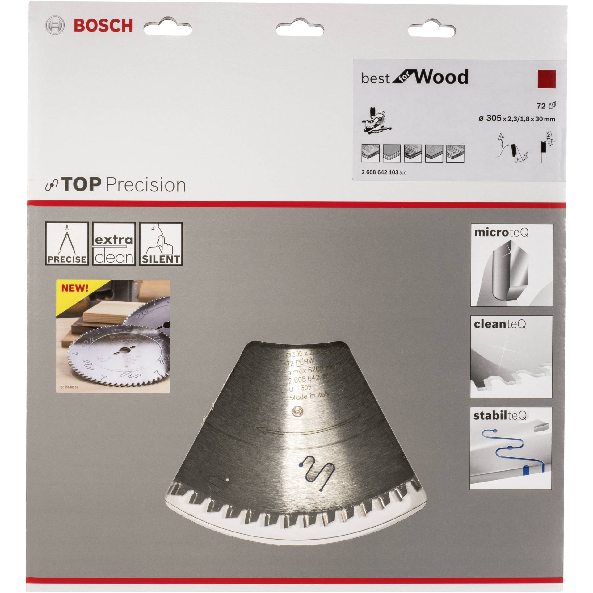 Bosch lama per sega circolare BS WO B 305x30-72