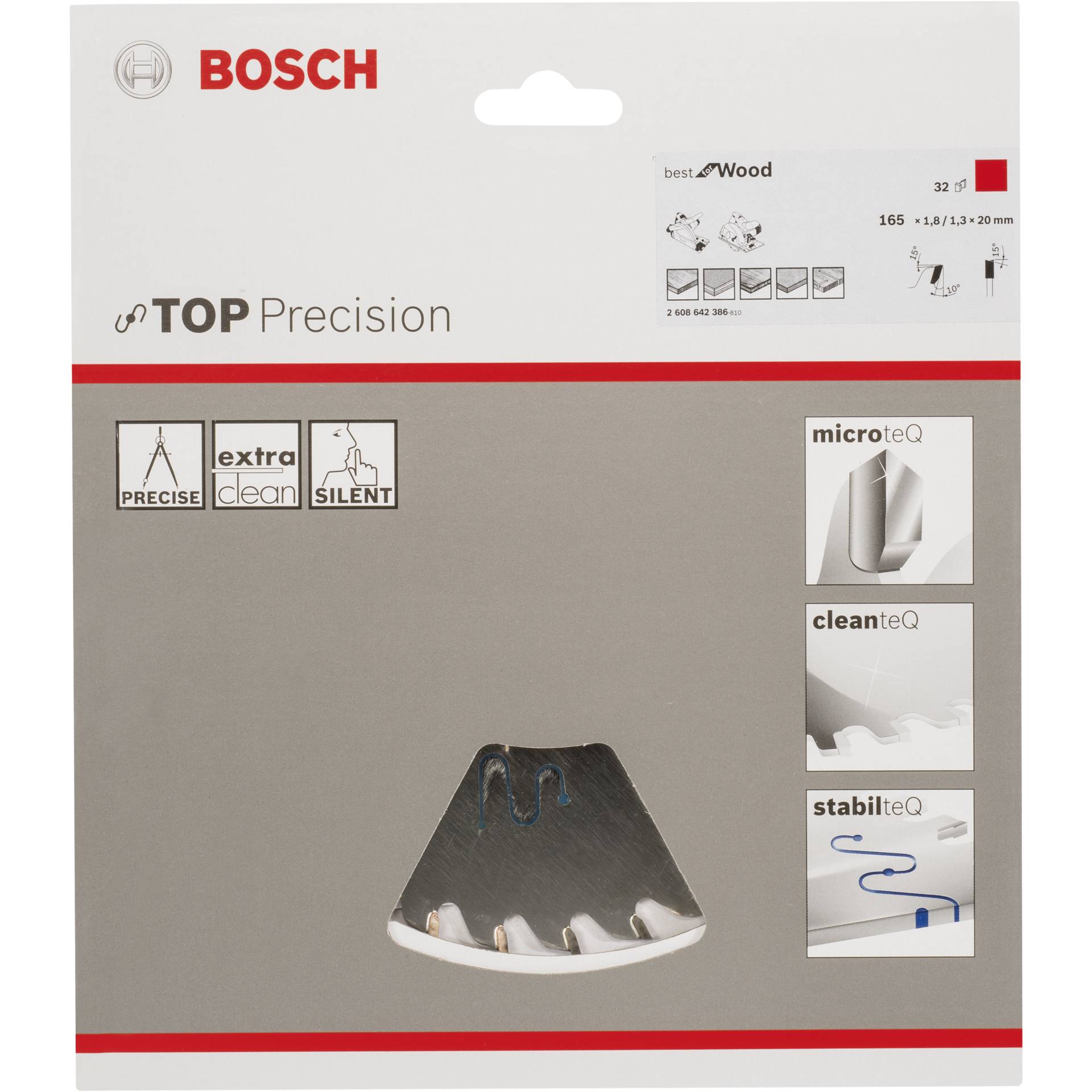 Bosch lama per sega circolare BS WO H 165x20-32