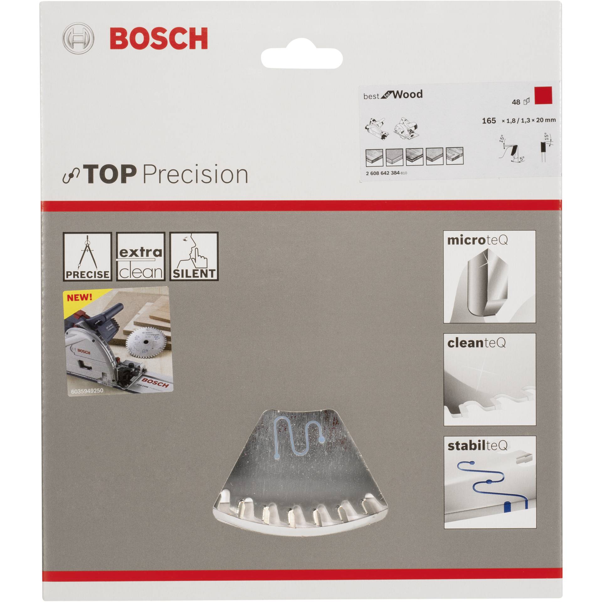 Bosch lama per sega circolare BS WO H 165x20-48
