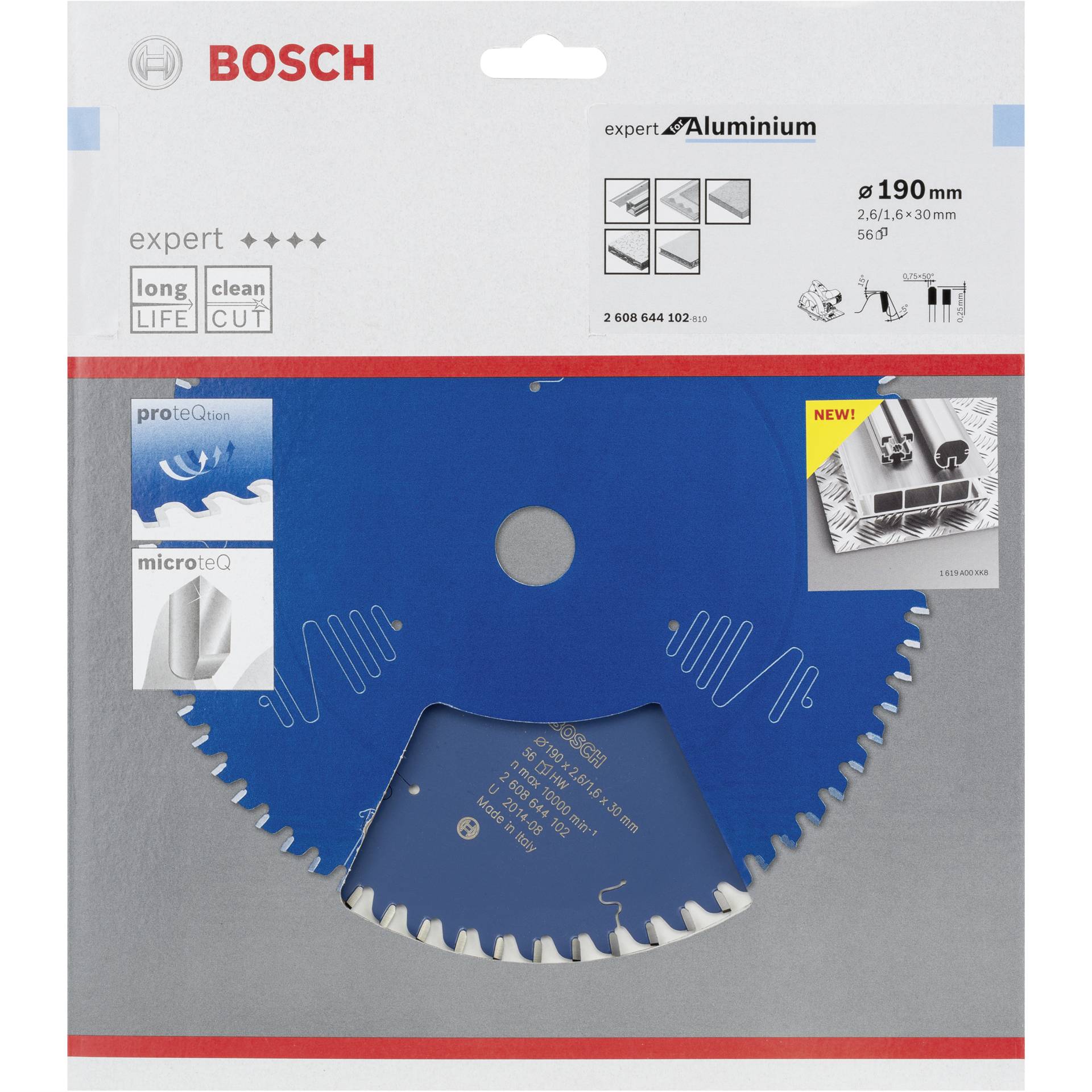 Bosch lama per sega circolare EX AL H 190x30-56
