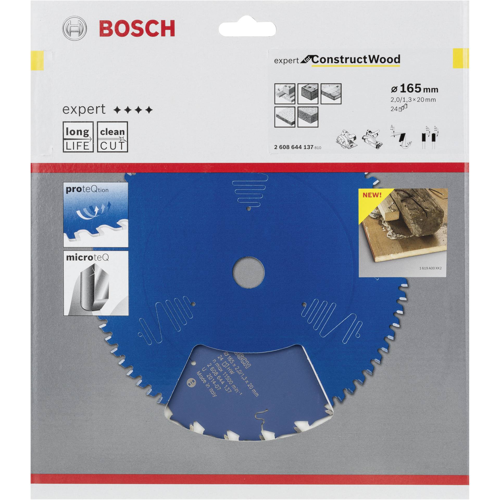 Bosch lama per sega circolare EX CW H 165x20-24