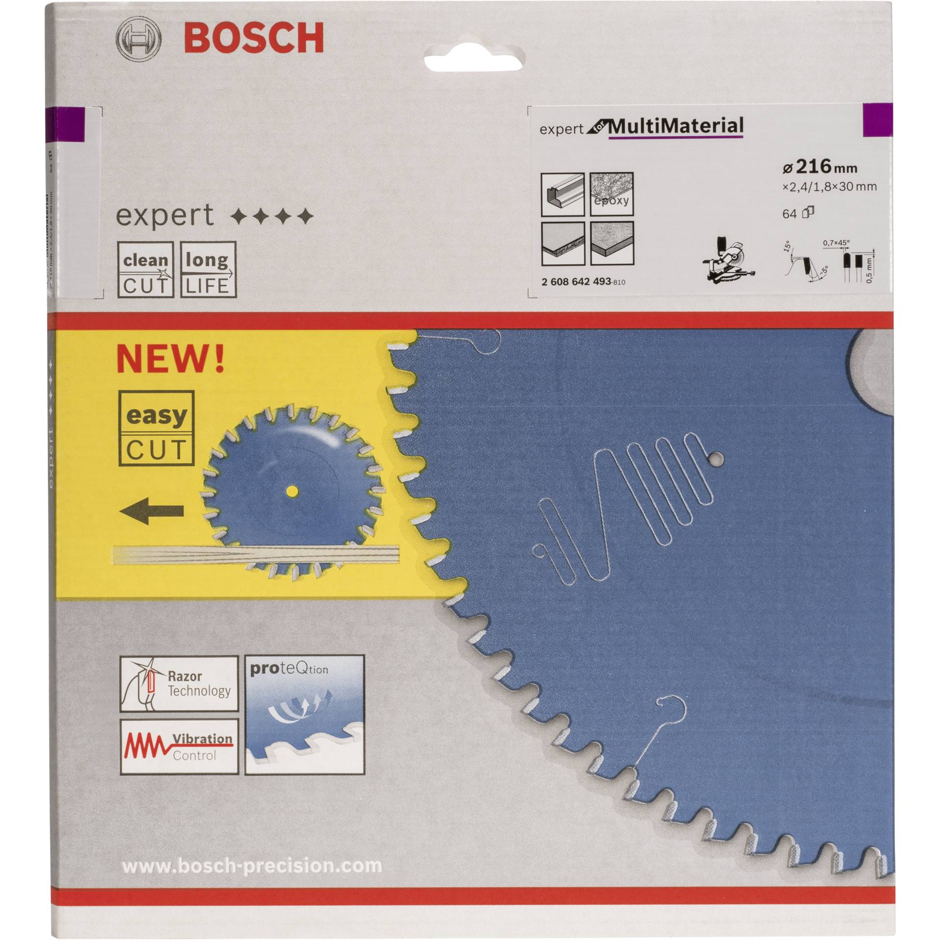 Bosch lama per sega circolare EX MU B 216x30-64