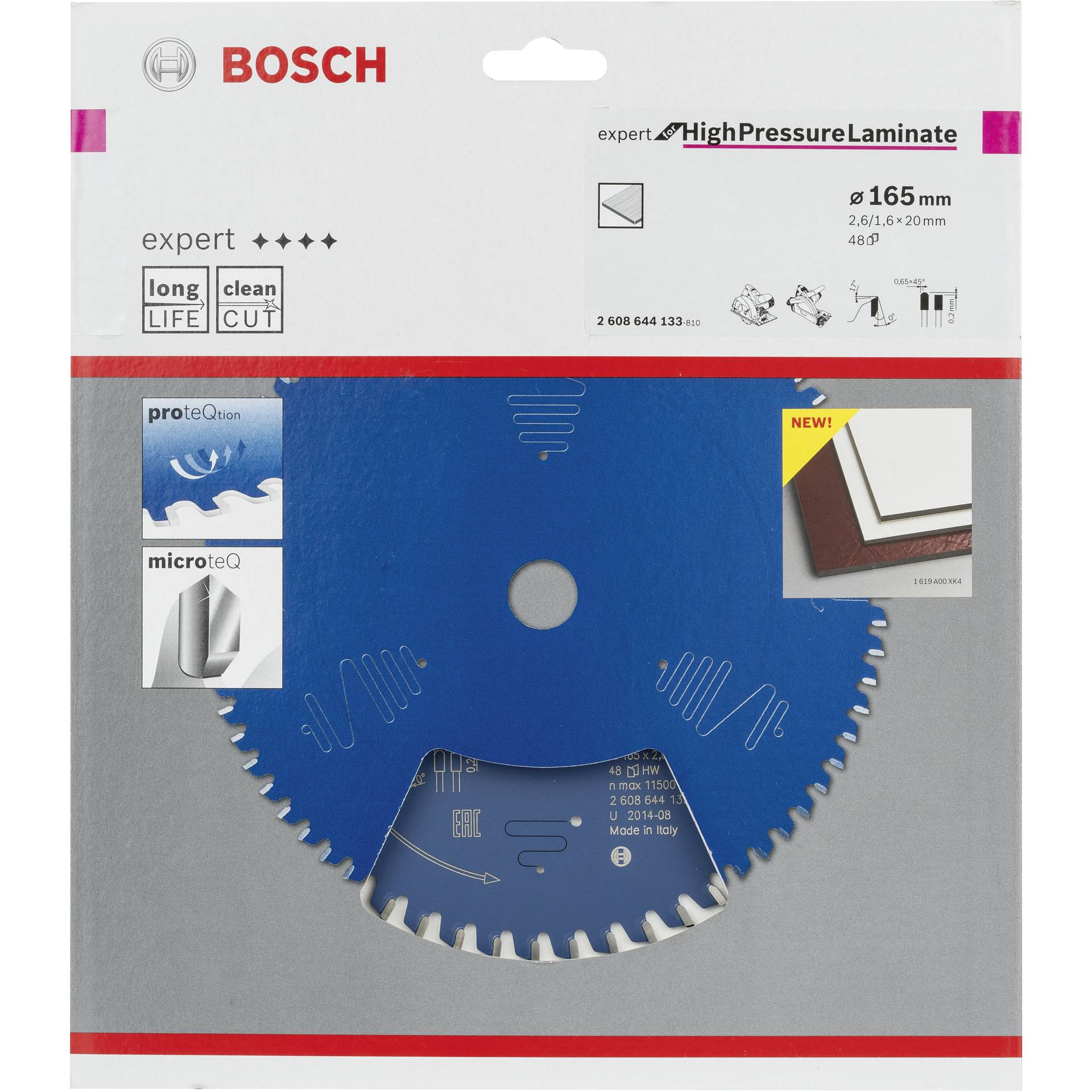 Bosch lama per sega circolare EX TR H 165x20-48