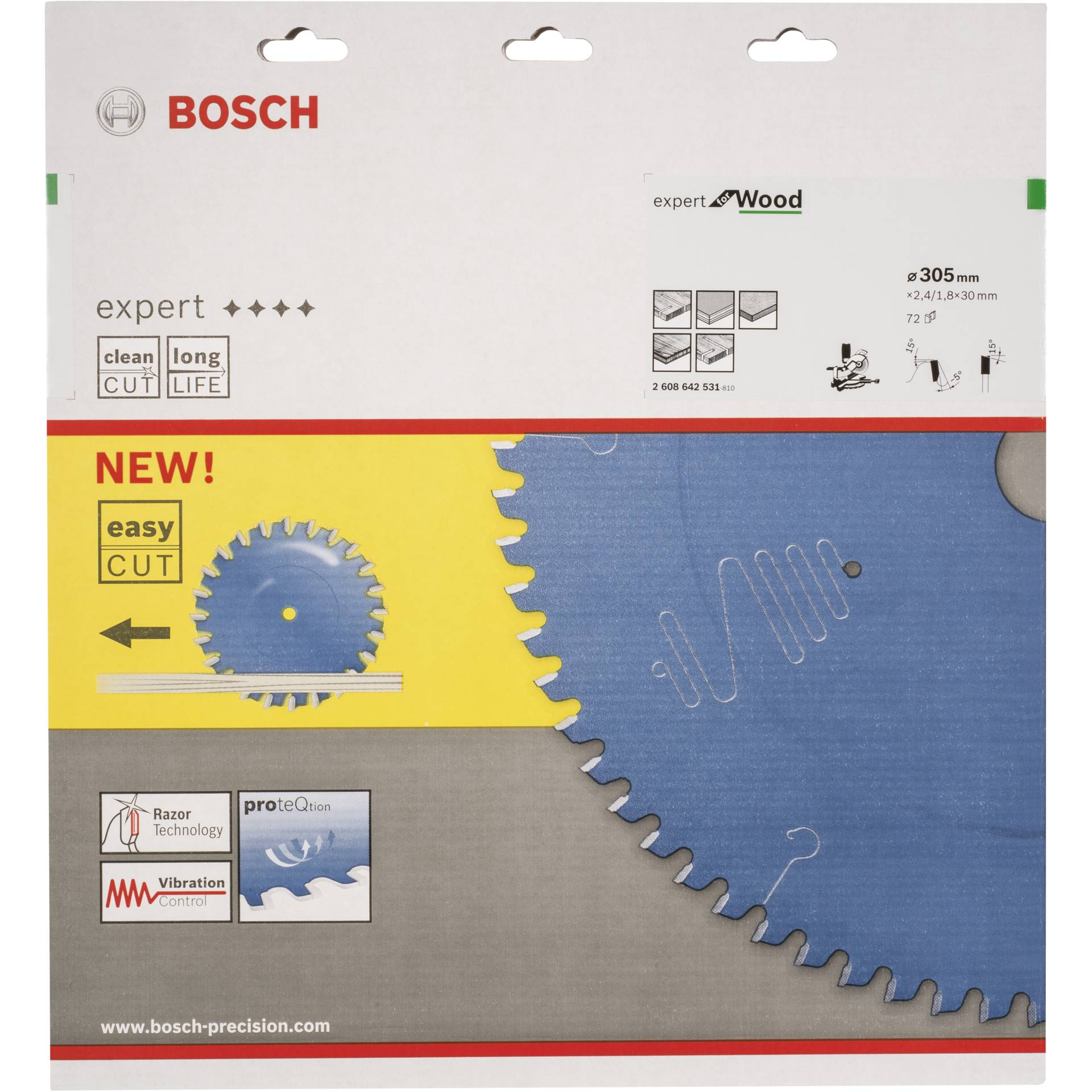Bosch lama per sega circolare EX WO B 305x30-72