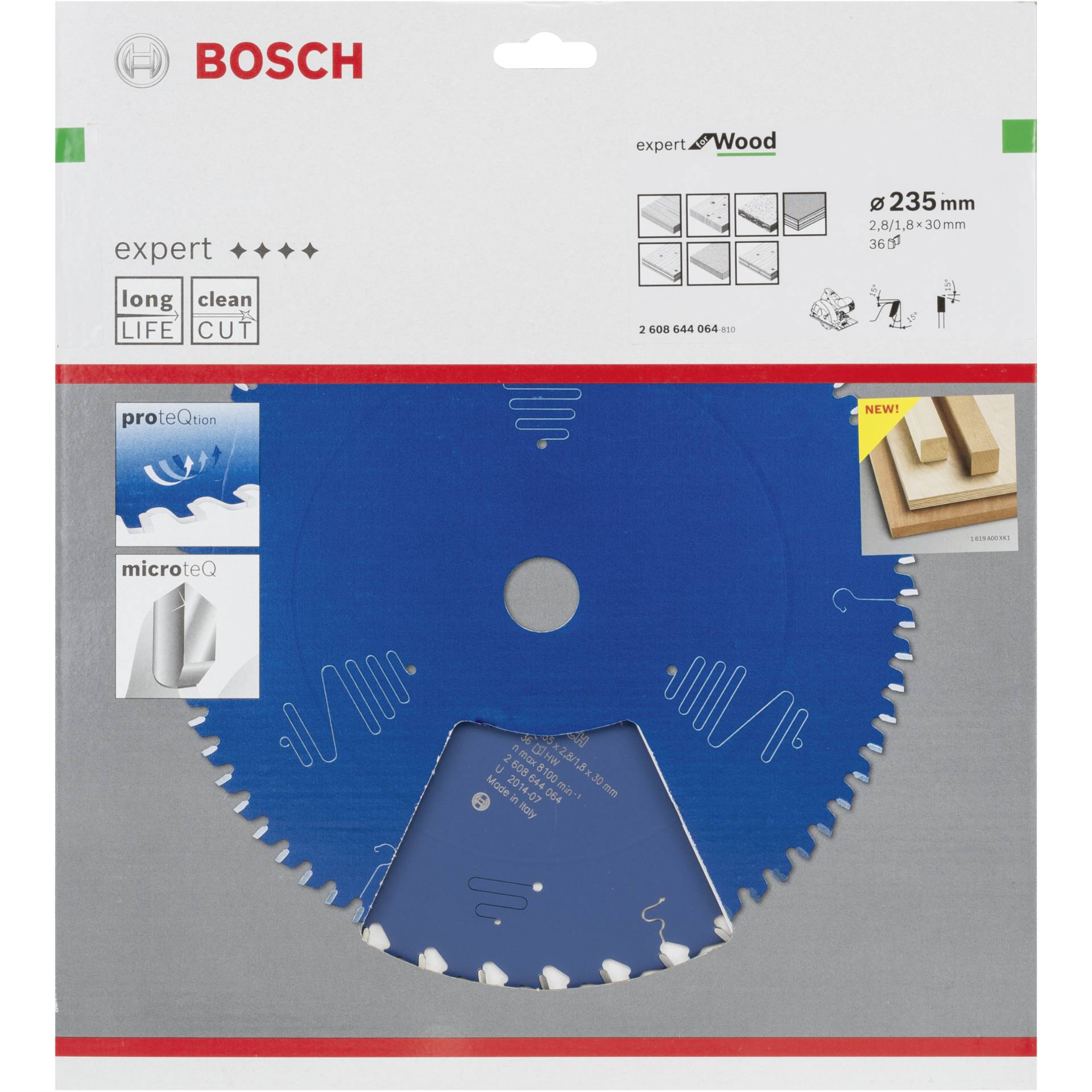 Bosch lama per sega circolare EX WO H 235x30-36