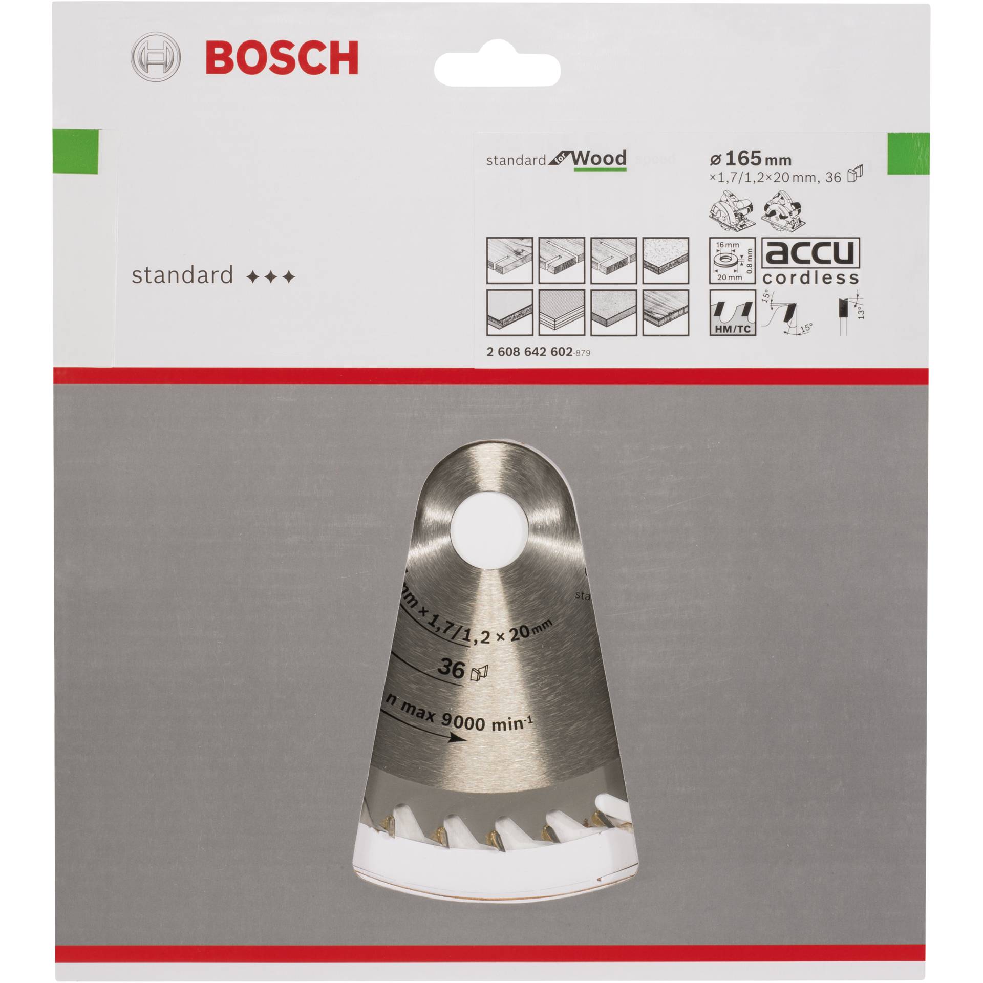 Bosch lama per sega circolare OP WO H 165x20-36
