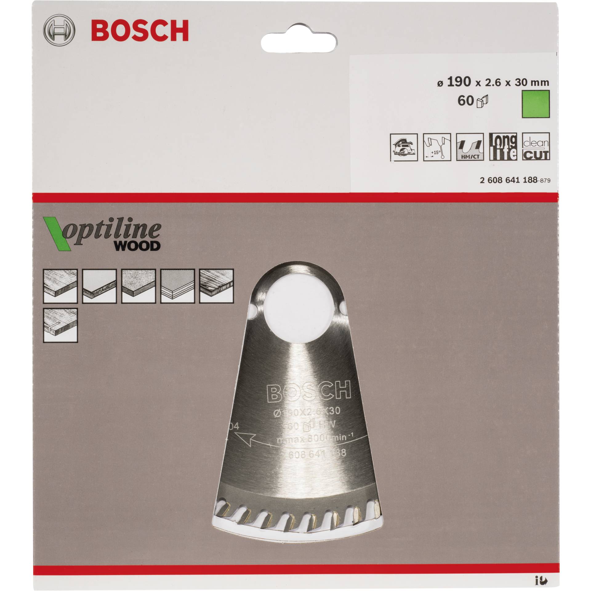 Bosch lama per sega circolare OP WO H 190x30-60