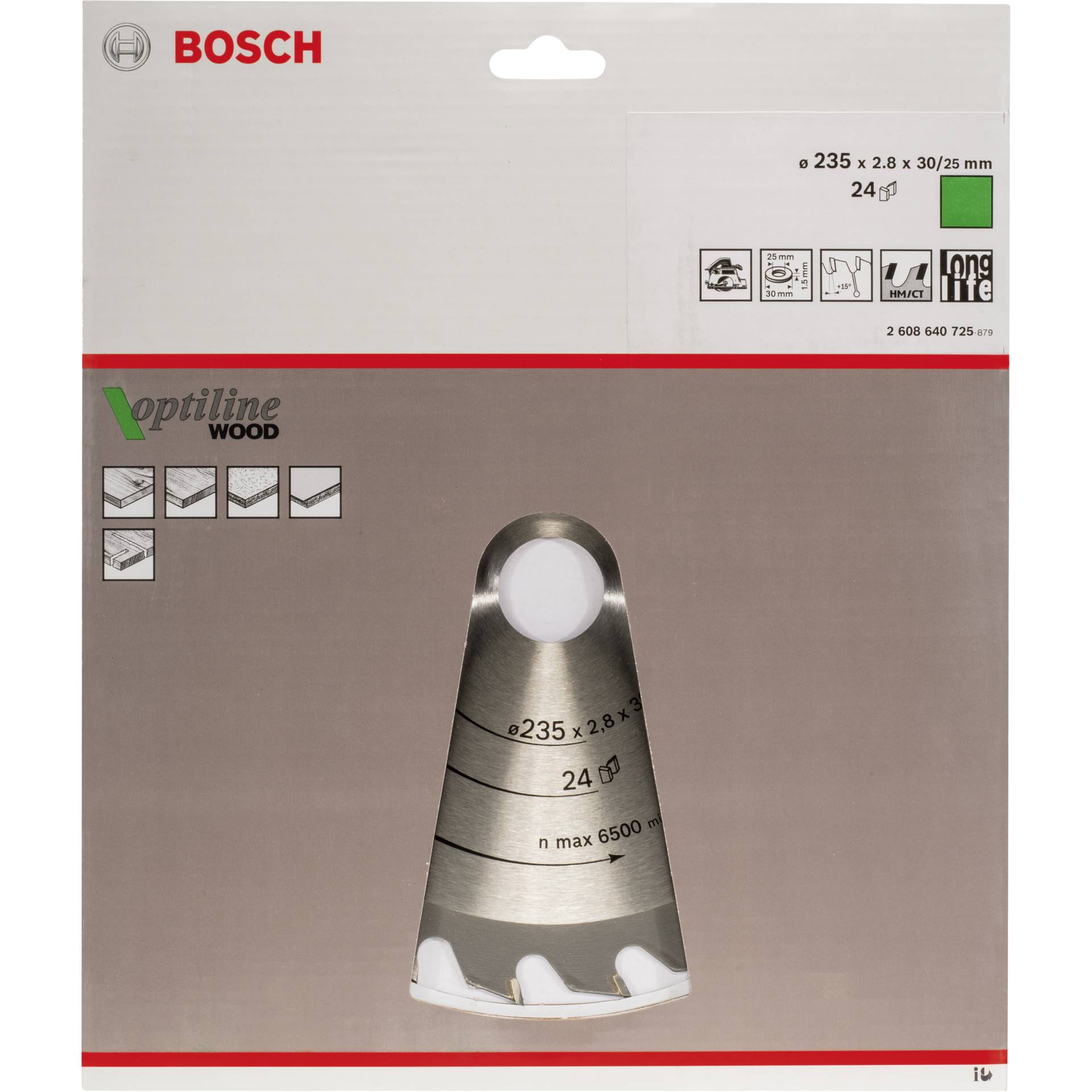 Bosch lama per sega circolare OP WO H 235x30-24