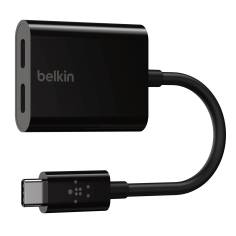 Belkin RockStar Connect USB-C Audio + Charge adapter black 2