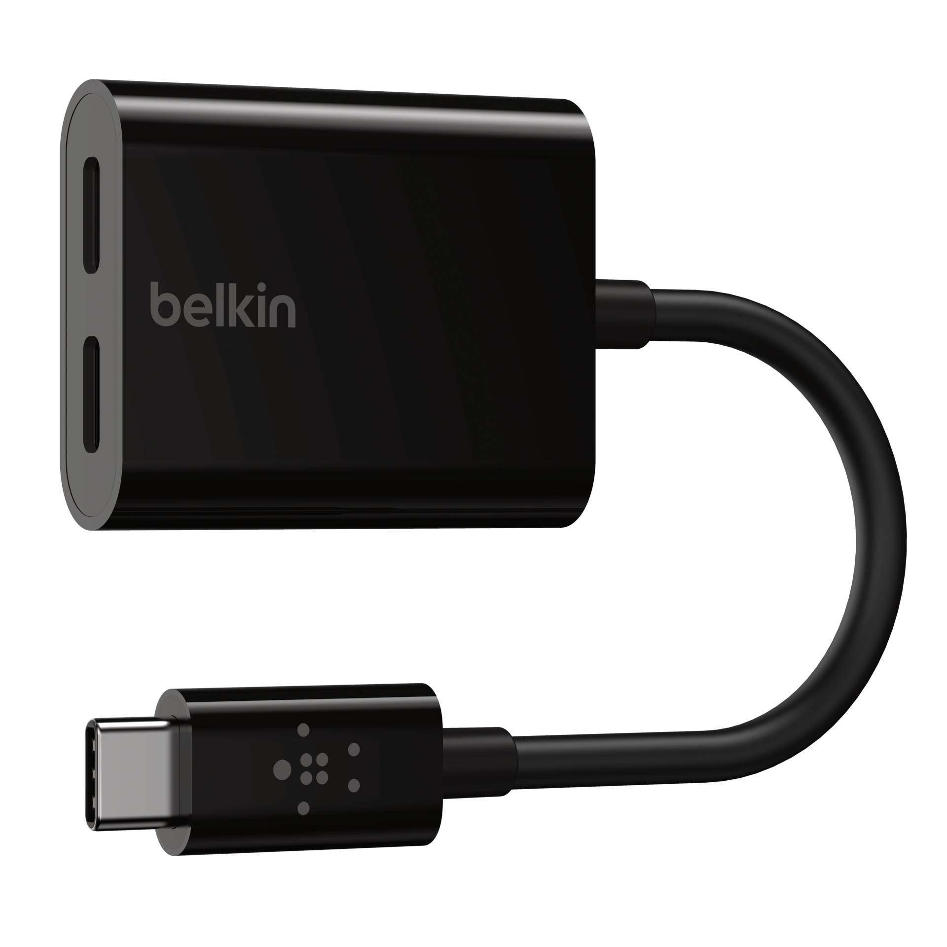 Belkin RockStar Connect USB-C Audio + Charge adapter black
