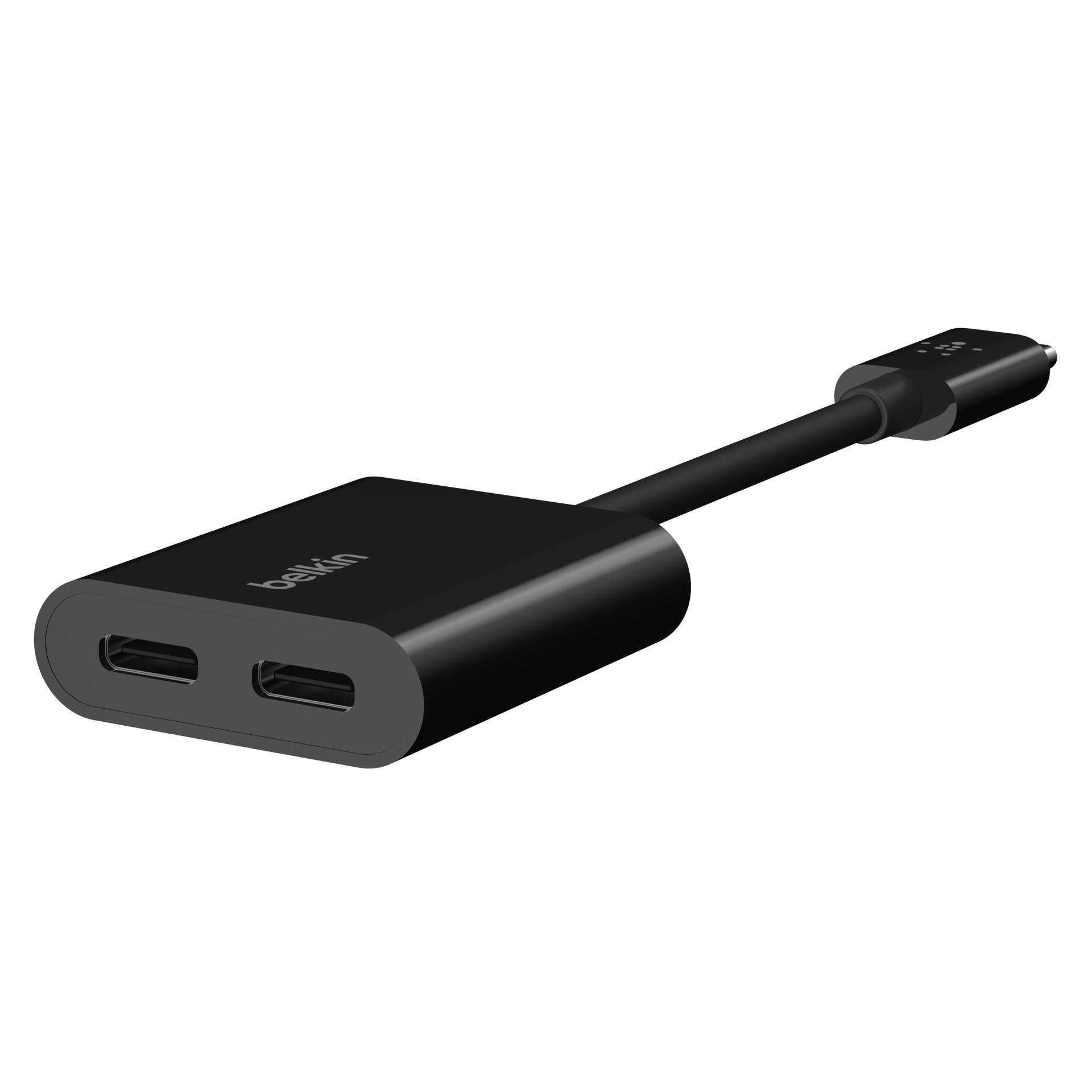 Belkin RockStar Connect USB-C Audio + Charge adapter black