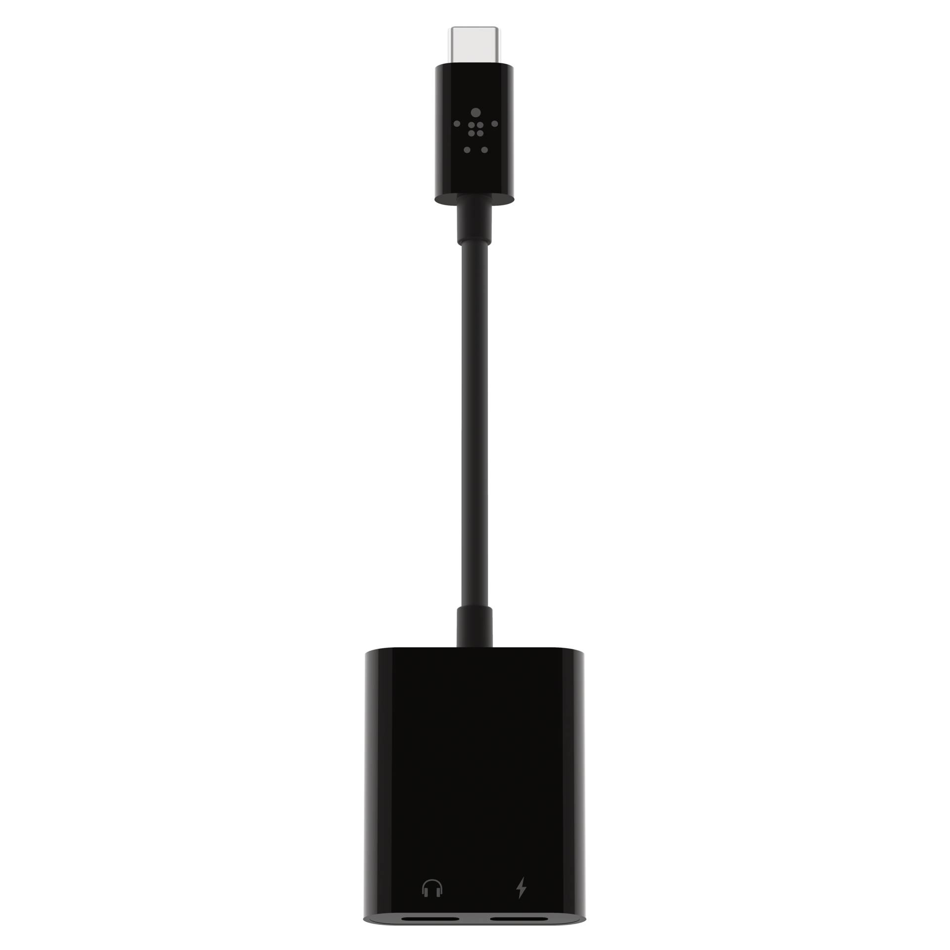 Belkin RockStar Connect USB-C Audio + Charge adapter black