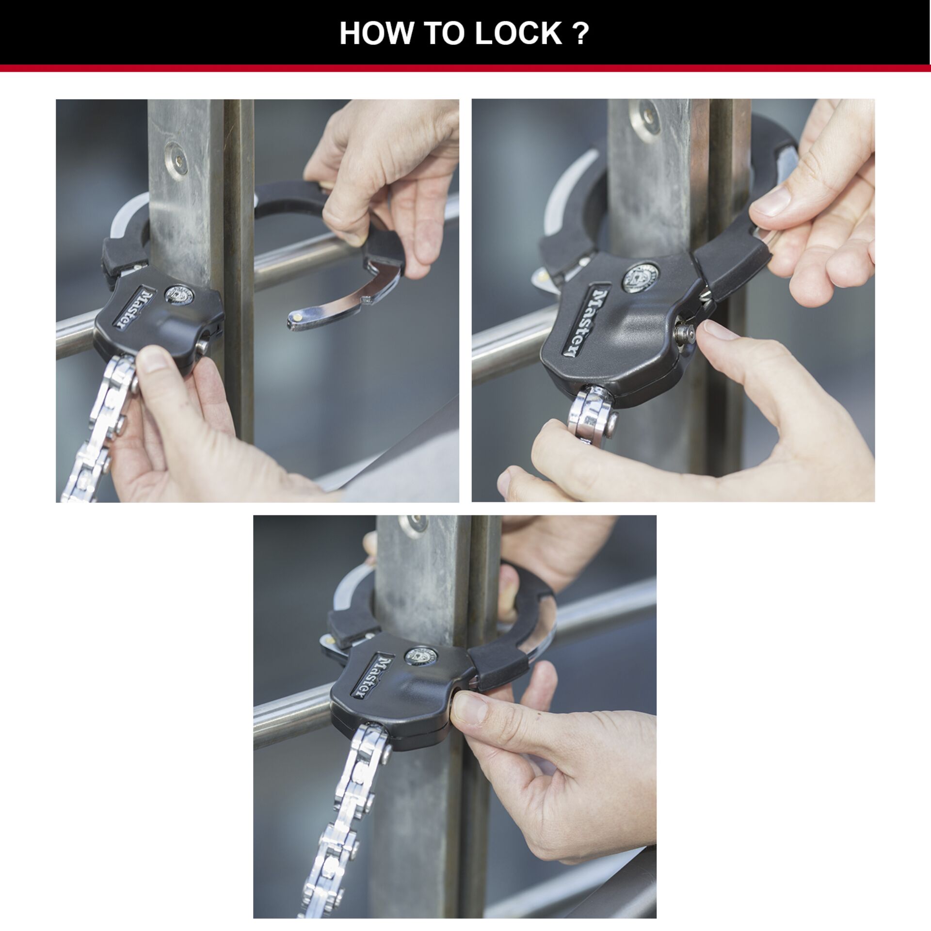 Master Lock Street Cuff con chiave lungo 8290EURDPRO