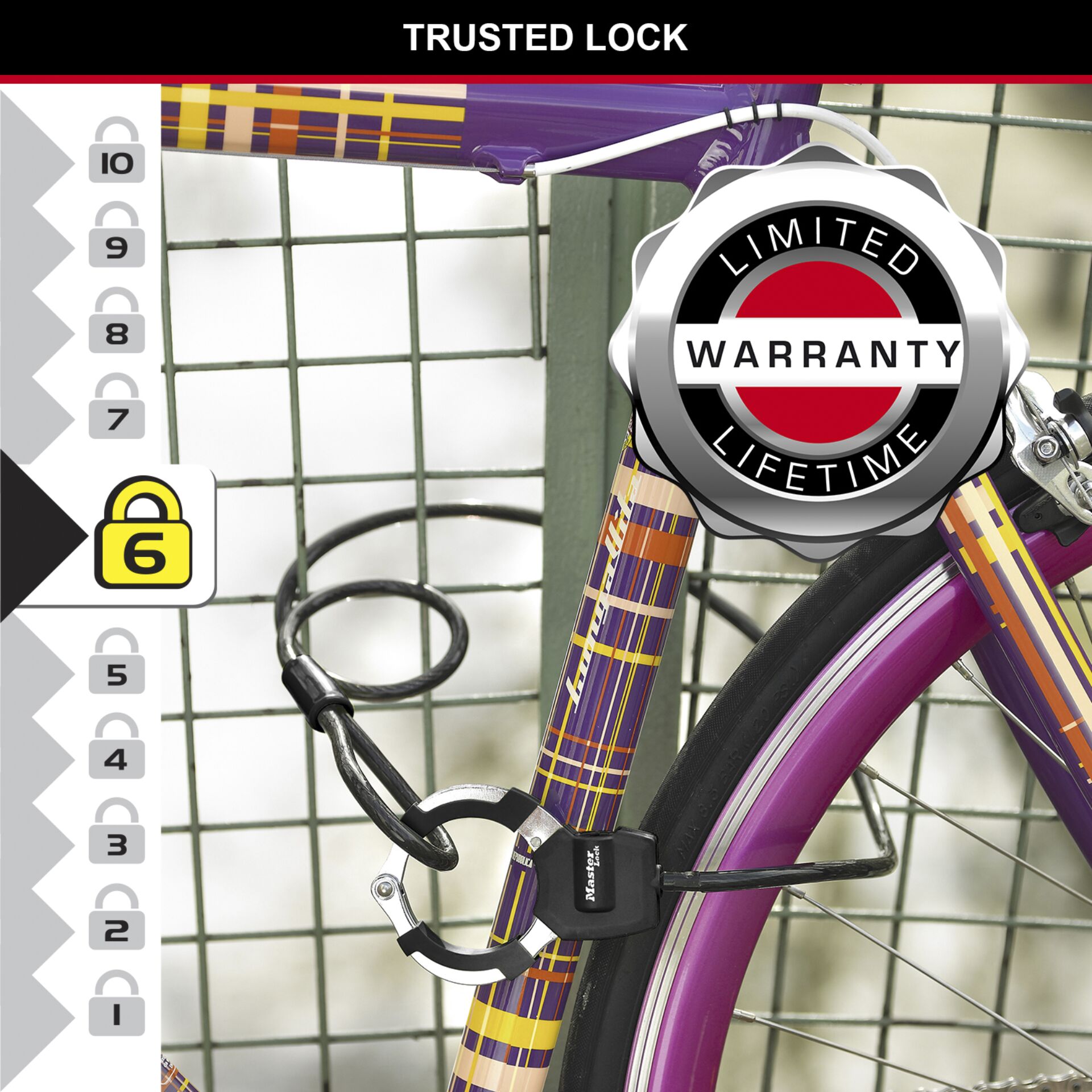 Master Lock lucchetto a manette Street Cuff 8275EURDPROBLK