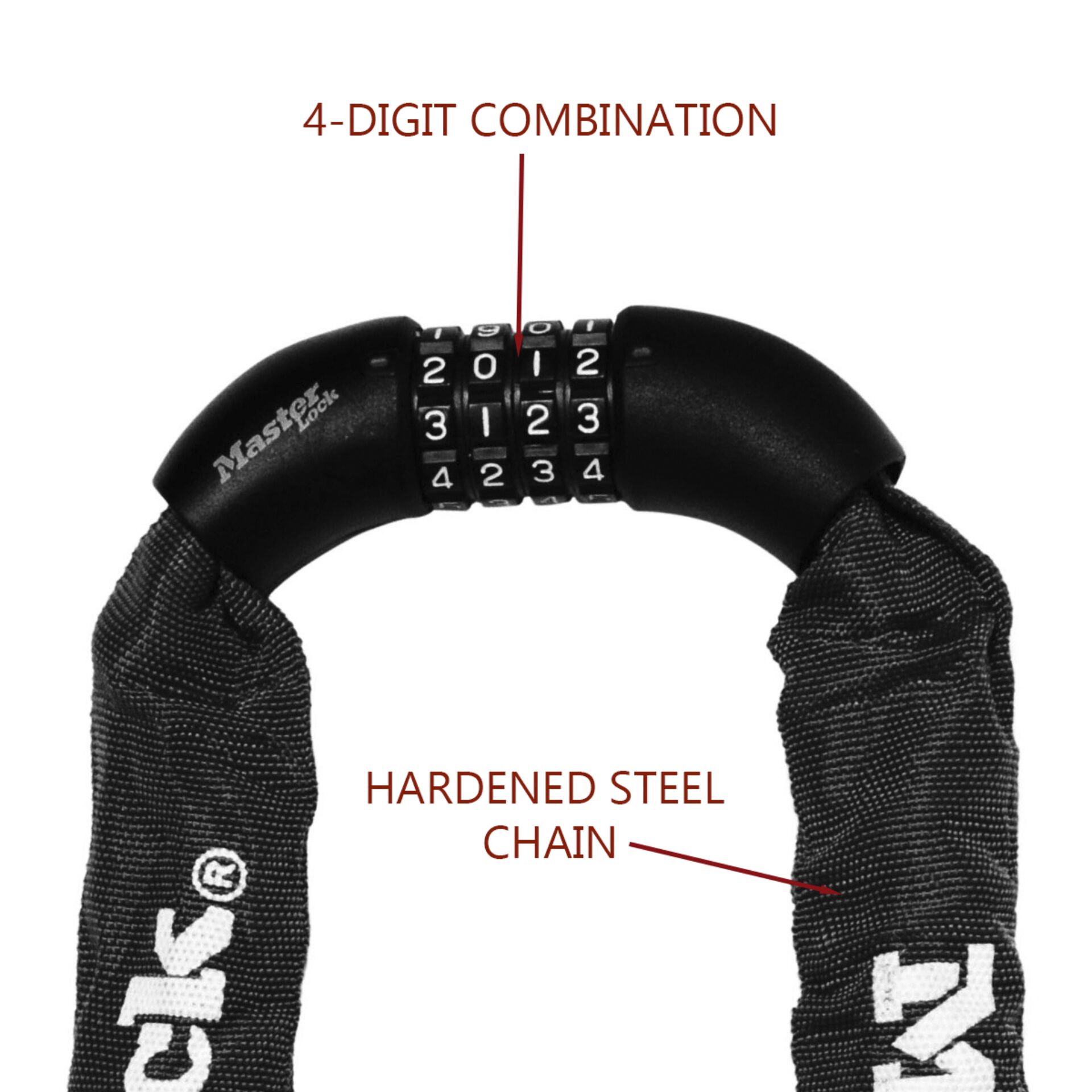 Master Lock Chain Combination Lock steel 8mm 8392EURDPRO