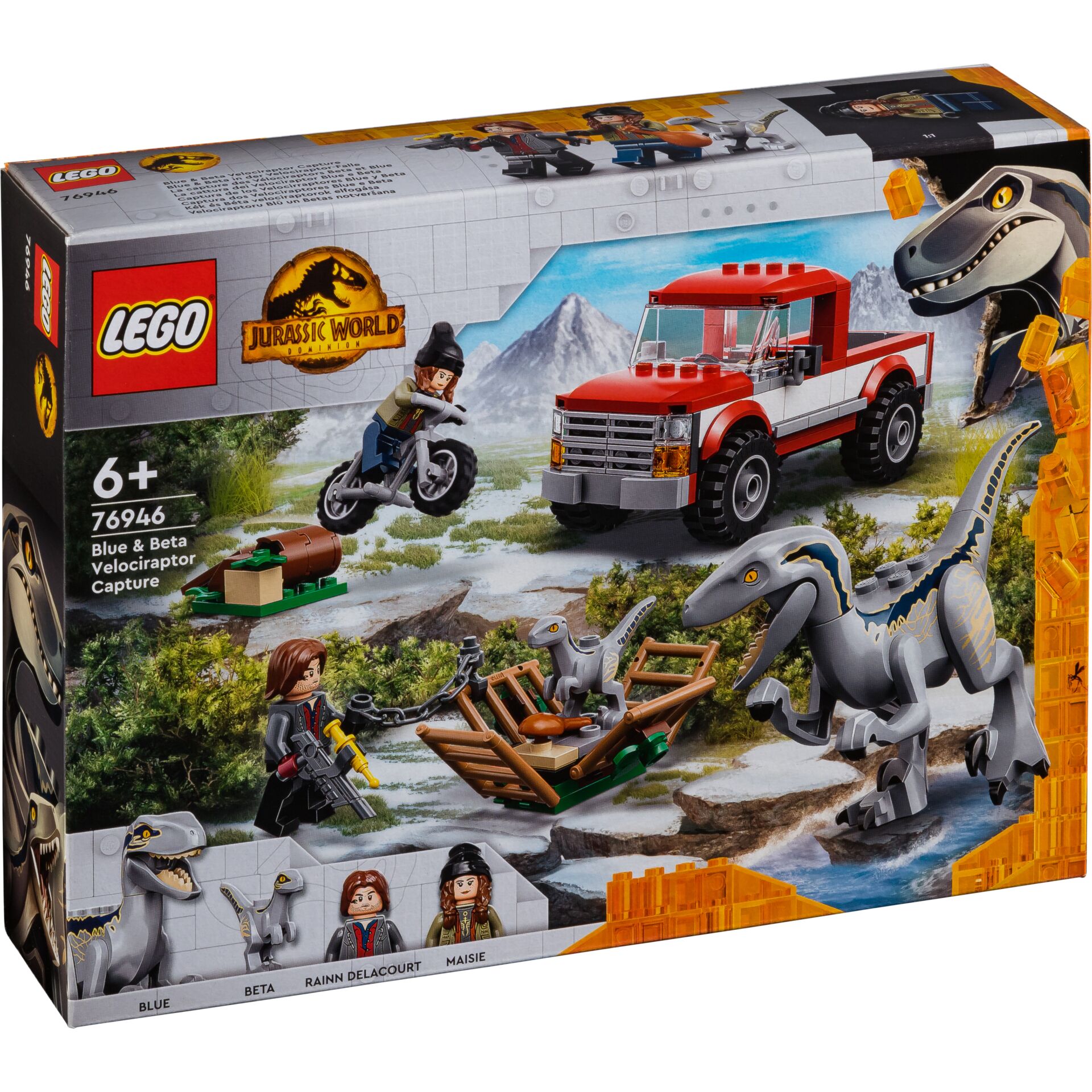 LEGO Jurassic 76946        Blue and Beta Velociraptor Captur
