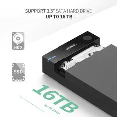 UGREEN External Hard Drive Enclosure for 3,5-Zoll-SATA 2