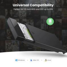 UGREEN External Hard Drive Enclosure for 2,5-Zoll-SATA 2