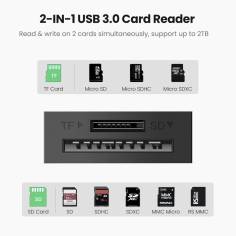UGREEN 2-In-1 USB-A SD/TF Card Reader 2