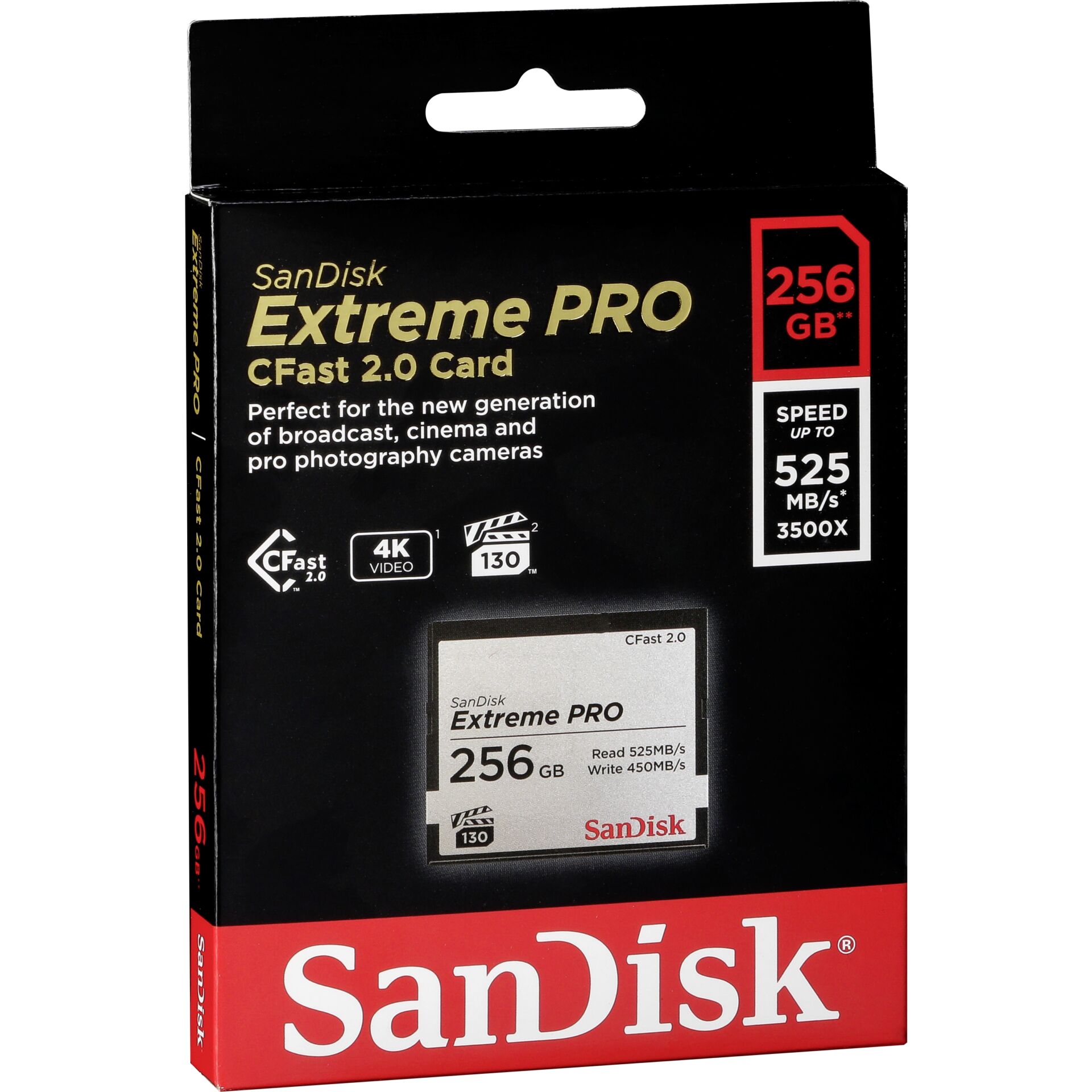 SanDisk CFAST 2.0 VPG130   256GB Extreme Pro     SDCFSP-256G