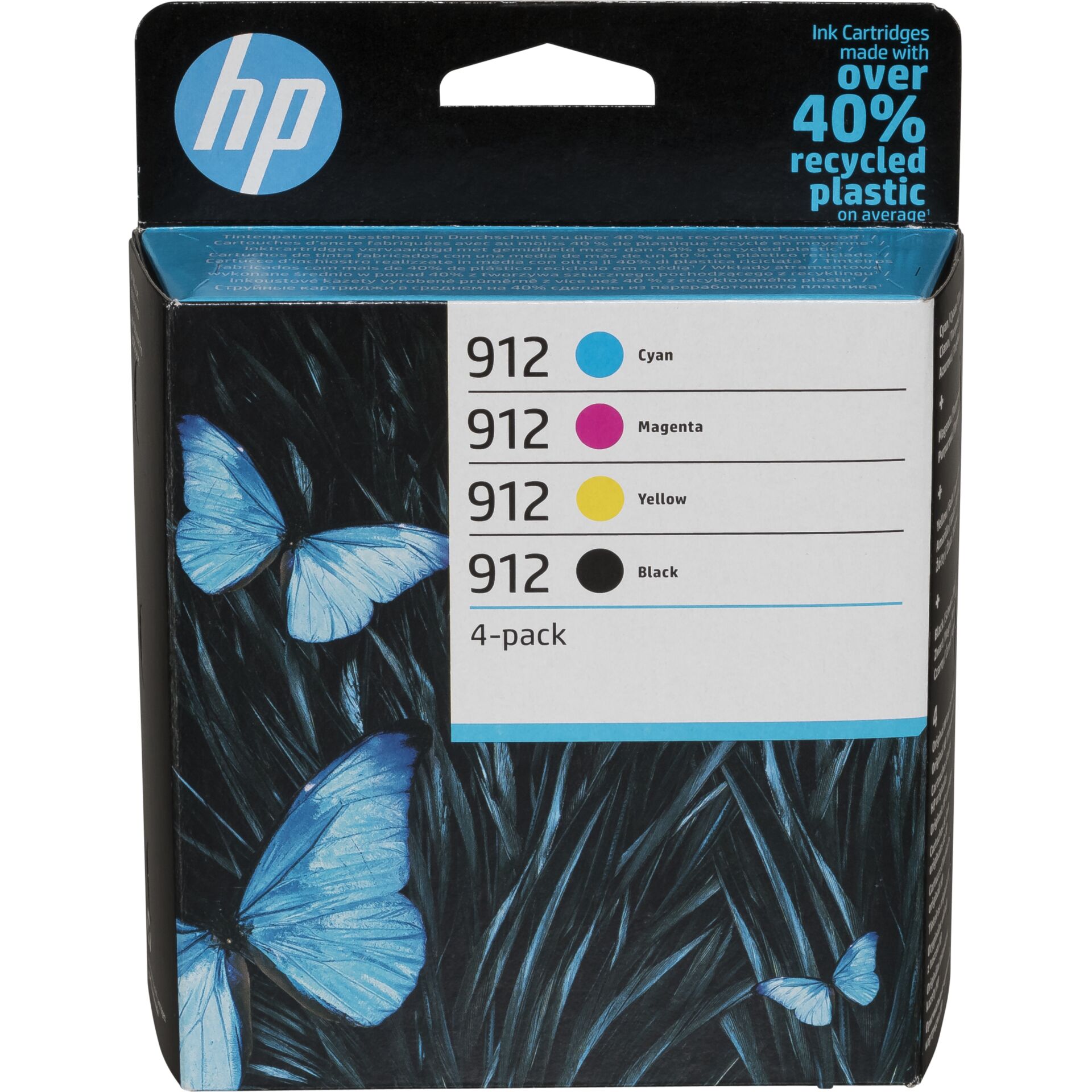 HP 6ZC74AE 4-Pack BK/C/M/Y No. 912