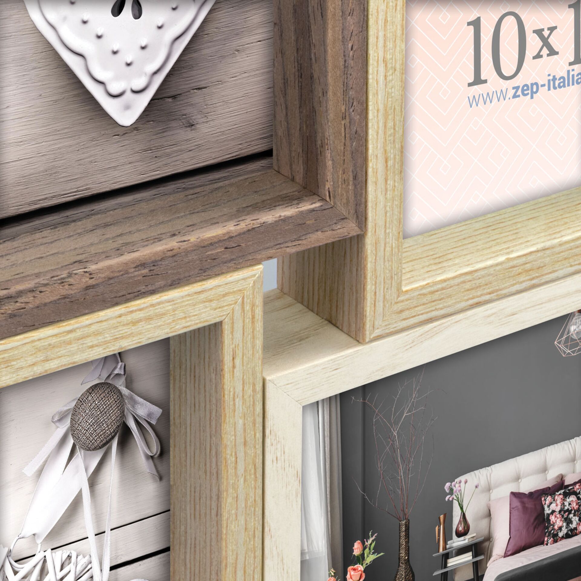 ZEP Montreaux 12Q       12x10x15 legno cornice multipla TY02