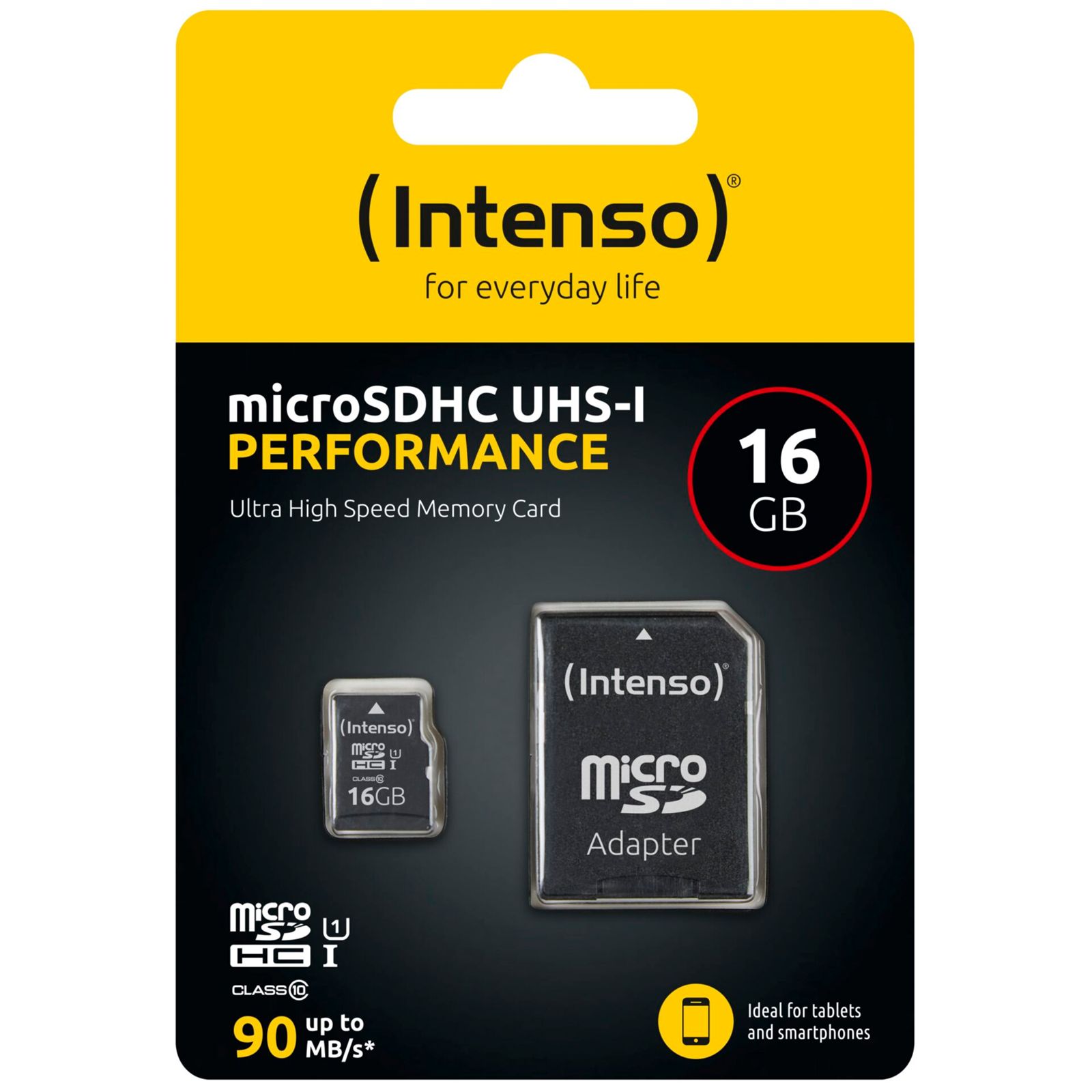 Intenso microSDHC           16GB Class 10 UHS-I U1 Performan